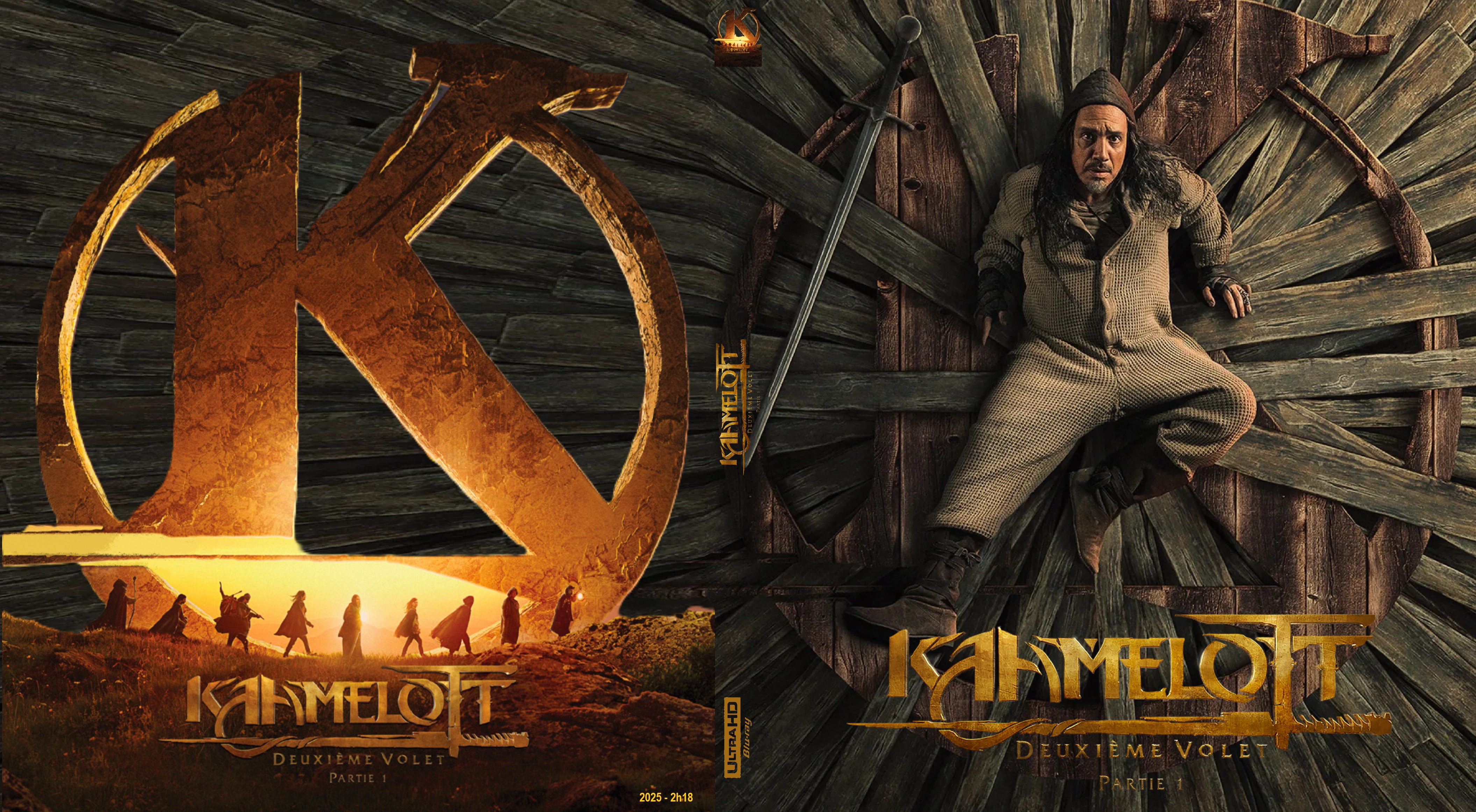 Jaquette DVD Kaamelott 2eme volet partie 1 4K custom (BLU-RAY)