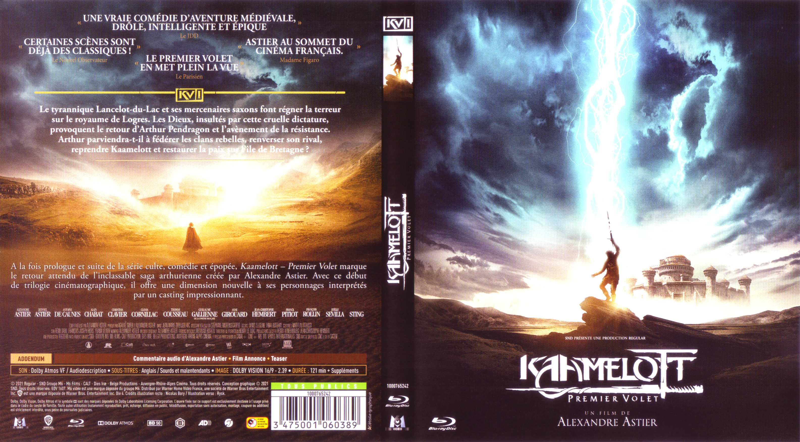 Jaquette DVD Kaamelott Premier Volet (BLU-RAY)