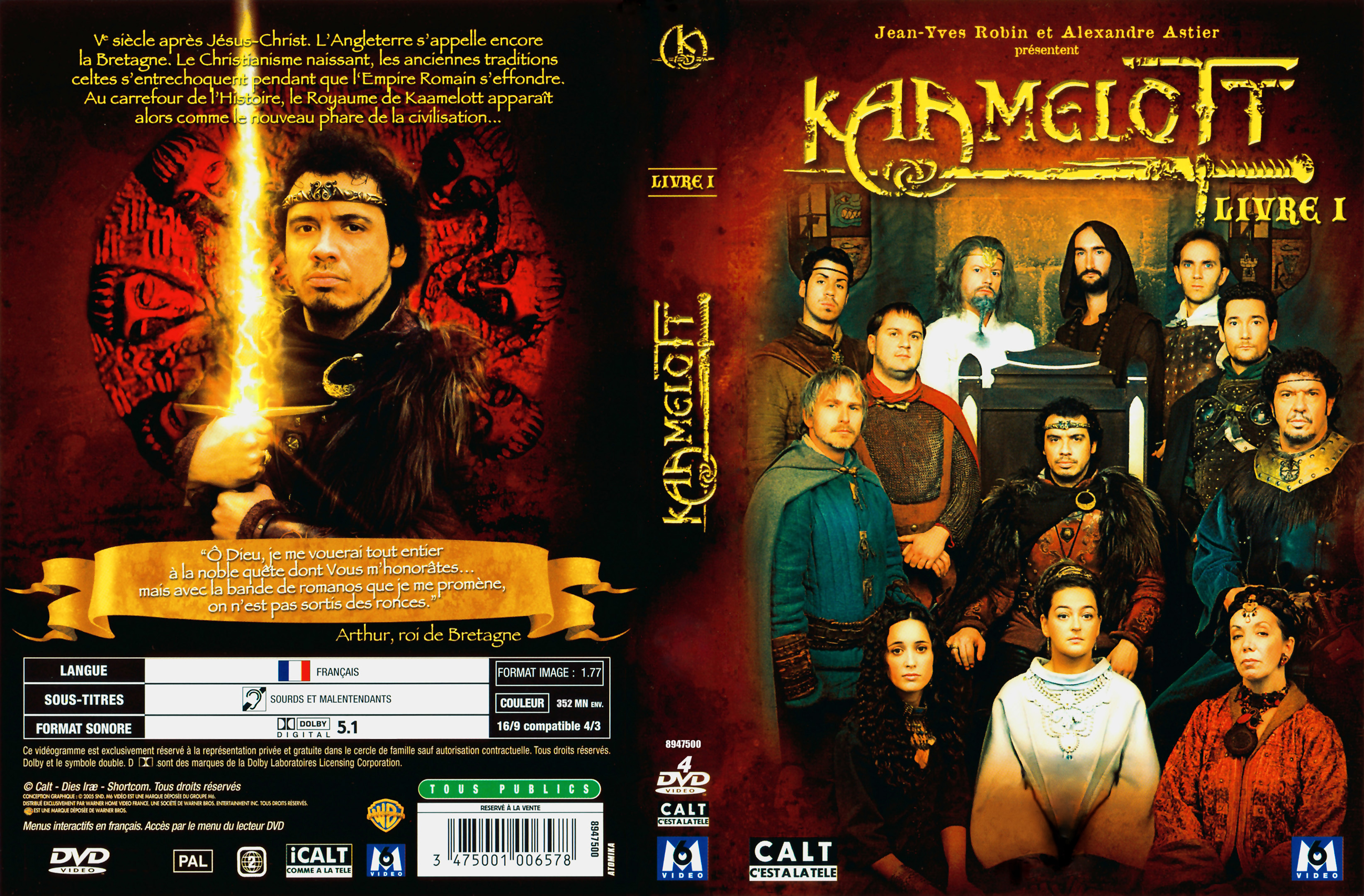 Jaquette DVD Kaamelott livre 1 v2