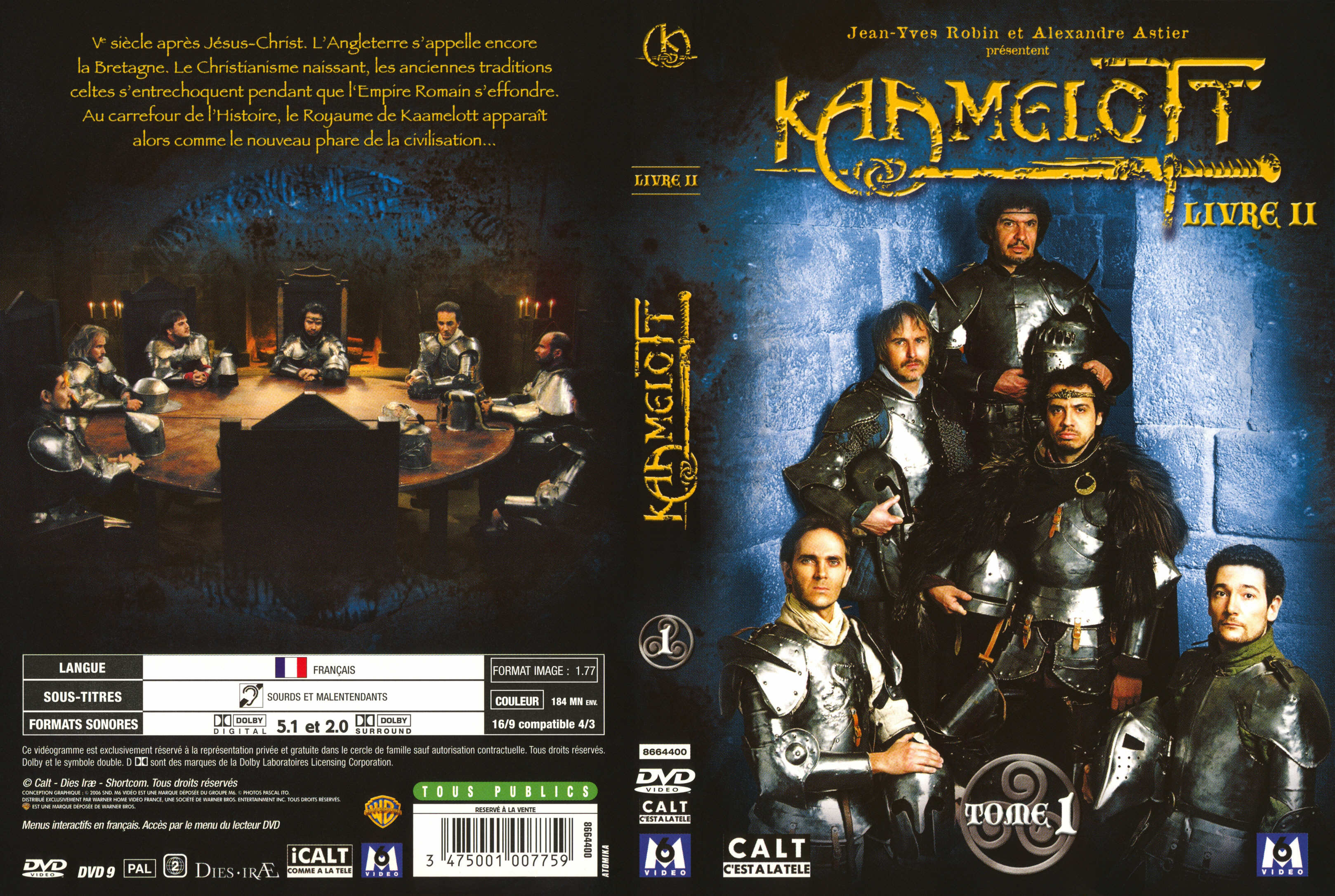 Jaquette DVD Kaamelott livre 2 tome 1