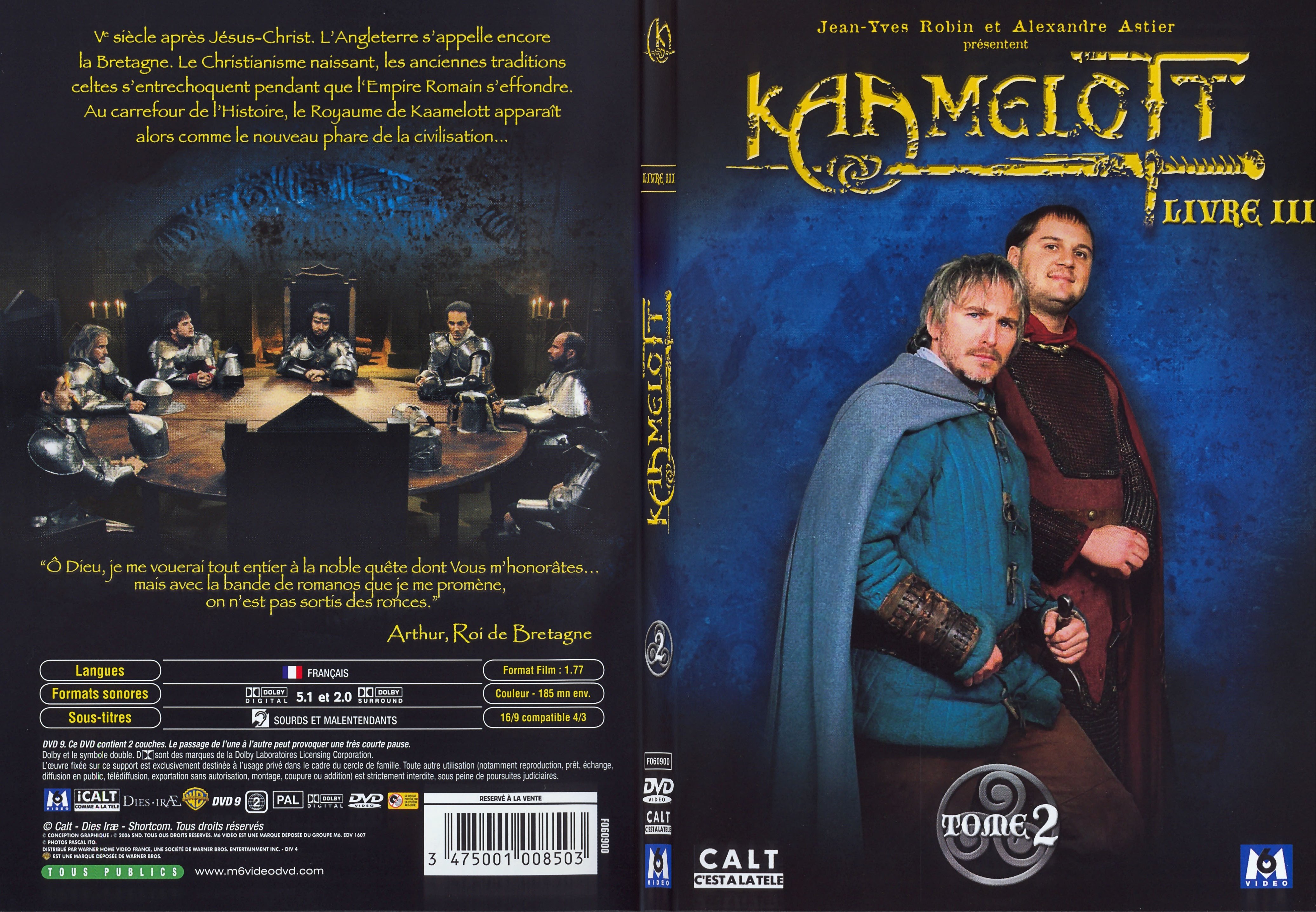 Jaquette DVD Kaamelott livre 3 tome 2 - SLIM