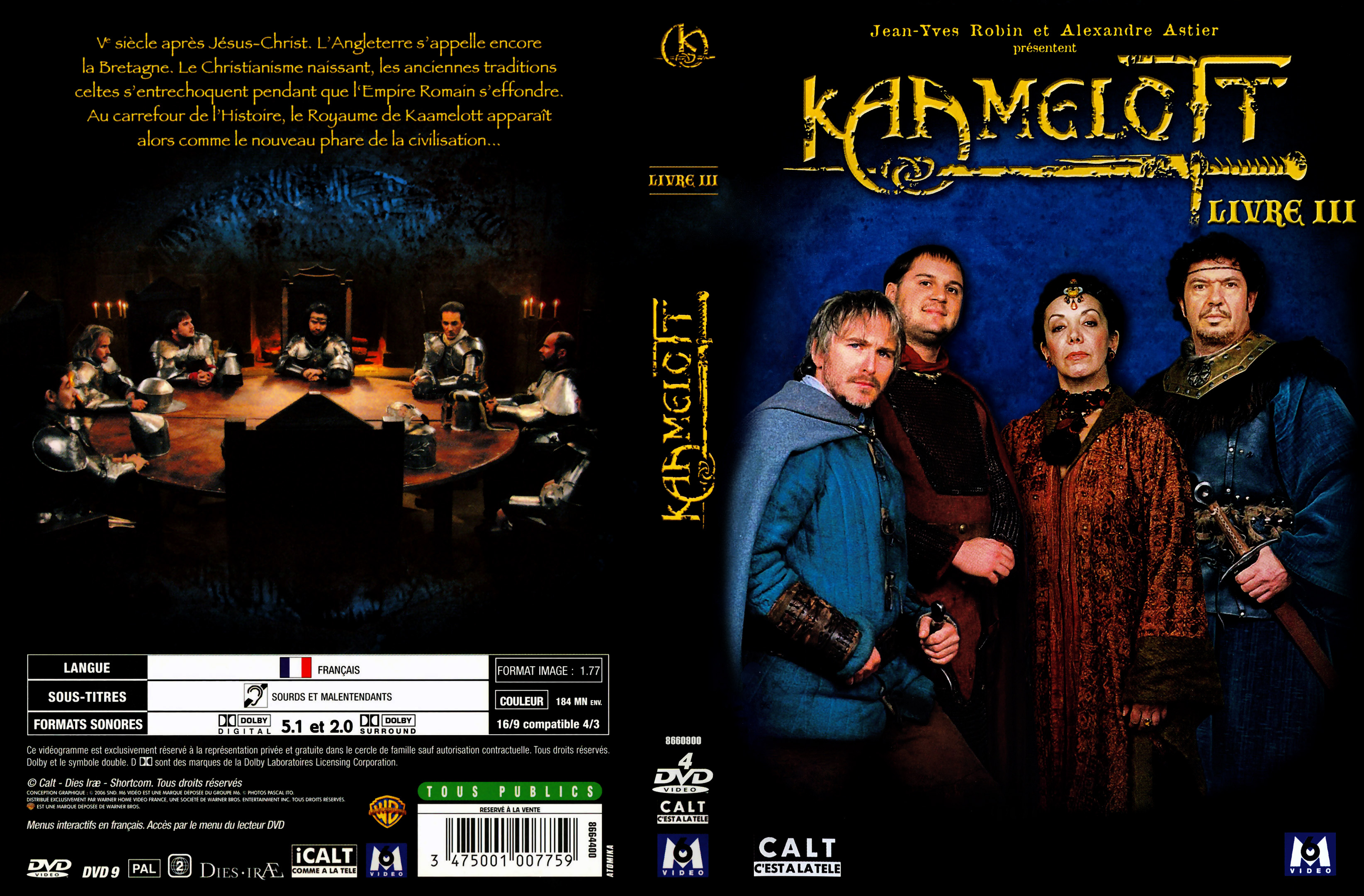 Jaquette DVD Kaamelott livre 3 v2