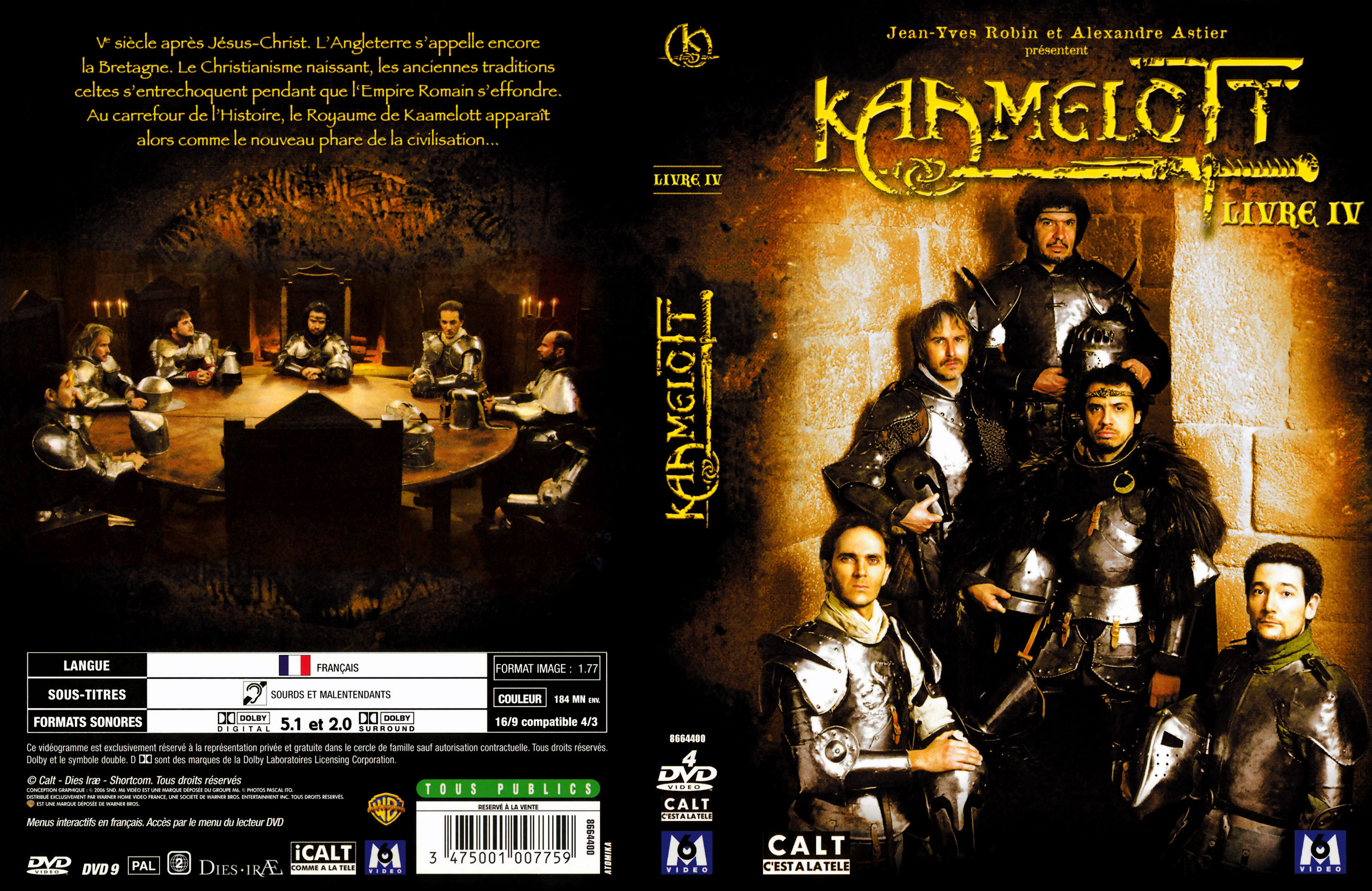 Jaquette DVD Kaamelott livre 4 v2