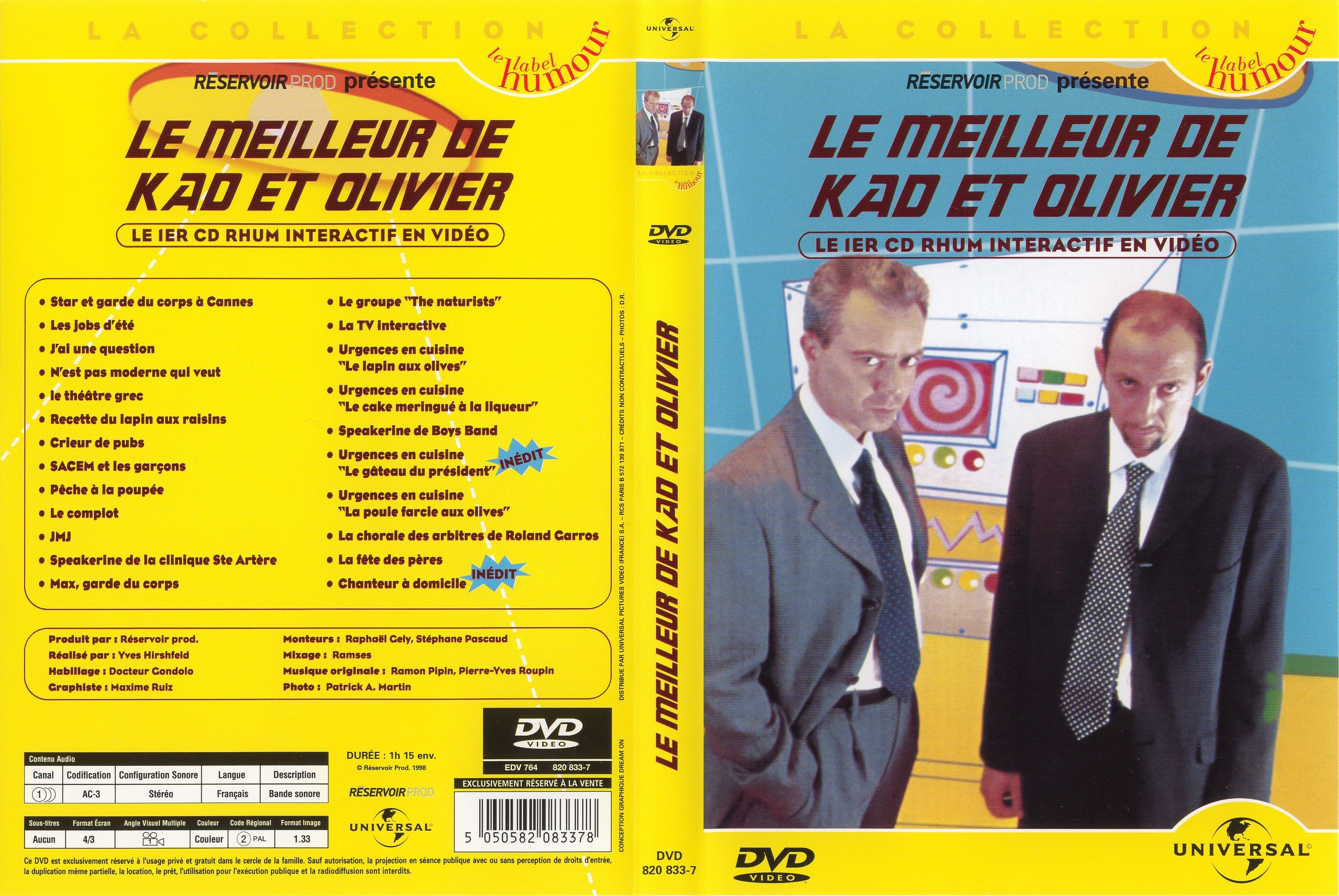 Jaquette DVD Kad et Olivier - le meilleur de Kad et Olivier