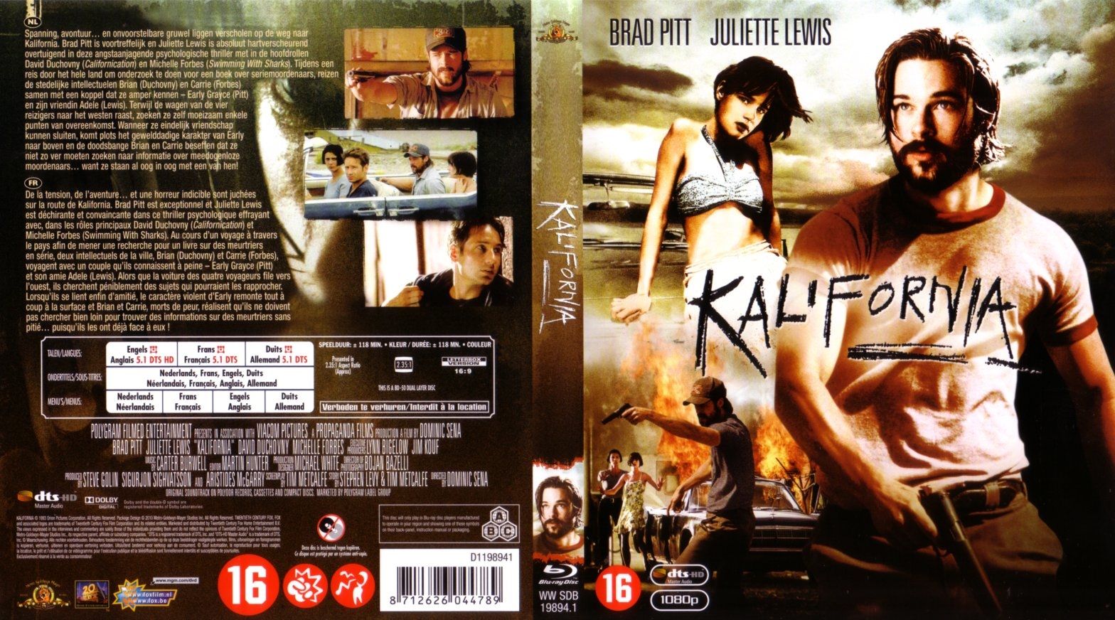 Jaquette DVD Kalifornia (BLU-RAY)