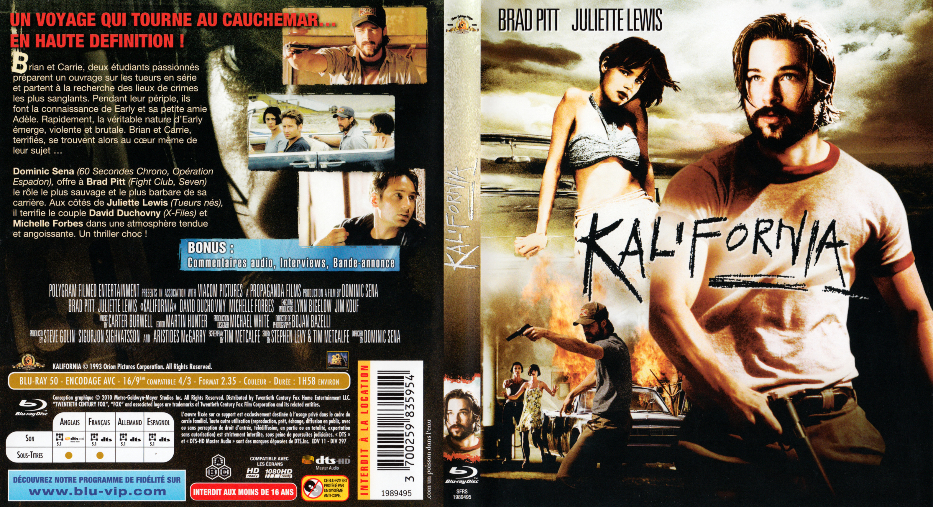 Jaquette DVD Kalifornia (BLU-RAY) v2
