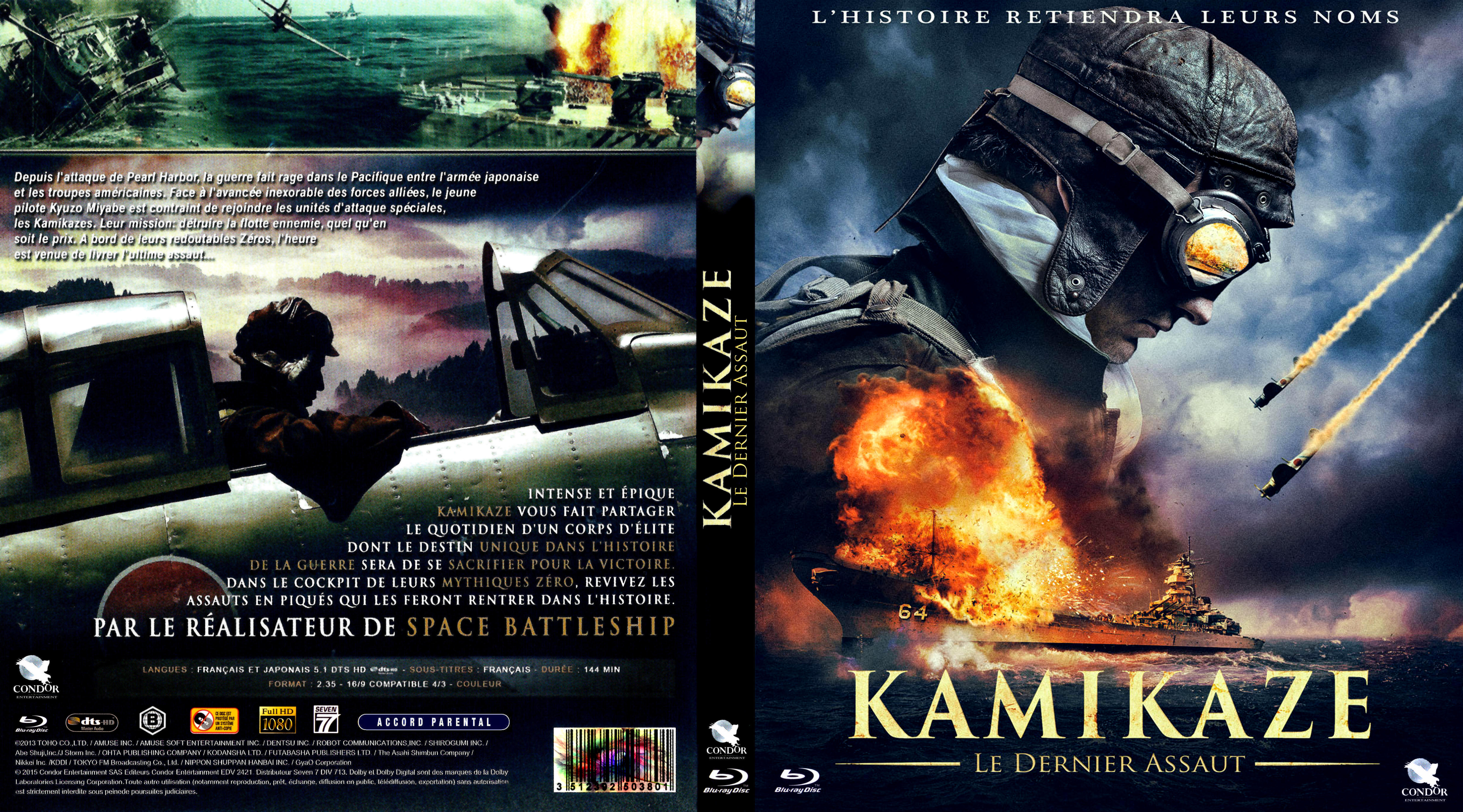 Jaquette DVD Kamikaze le dernier assaut (BLU-RAY)