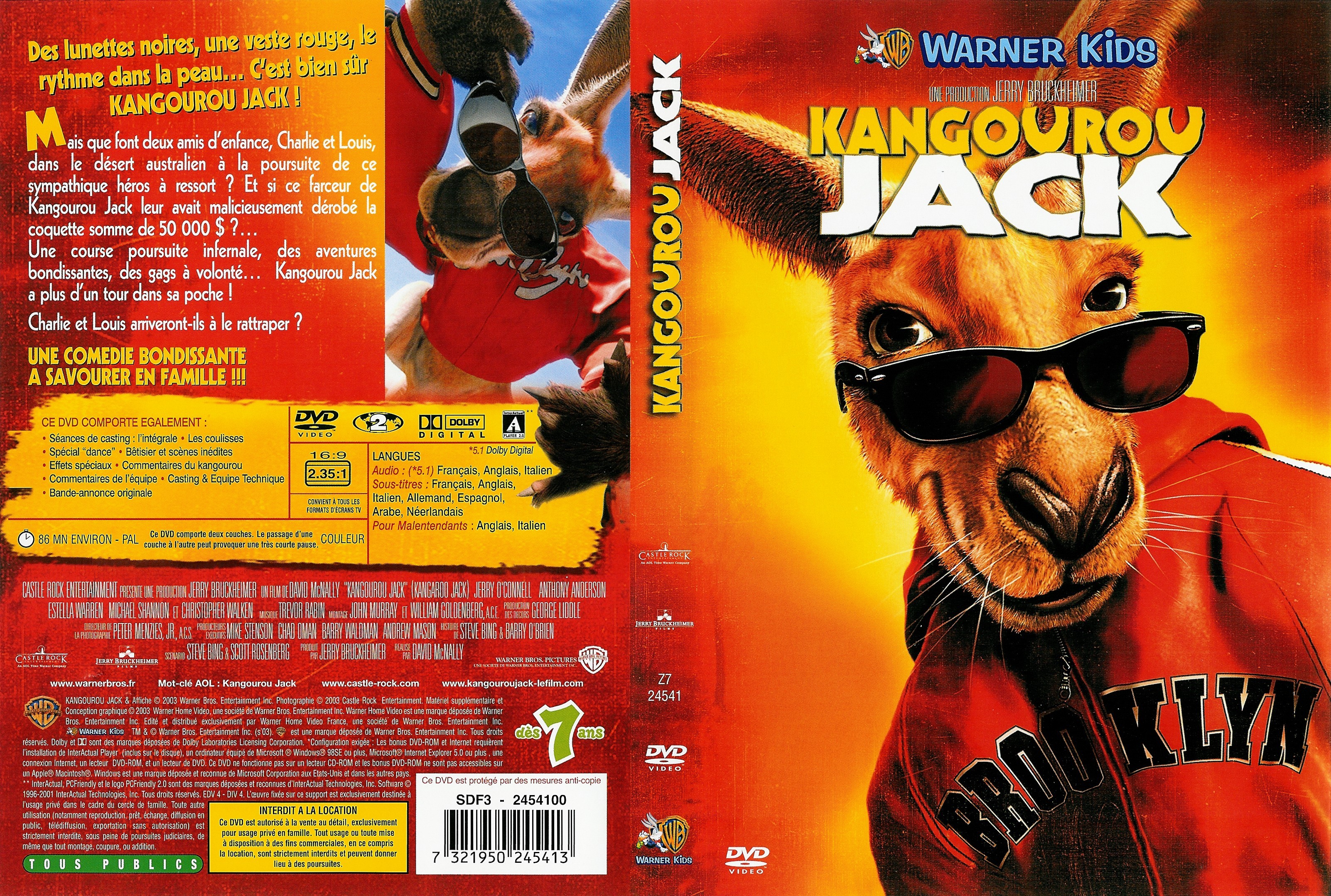 Jaquette DVD Kangourou jack