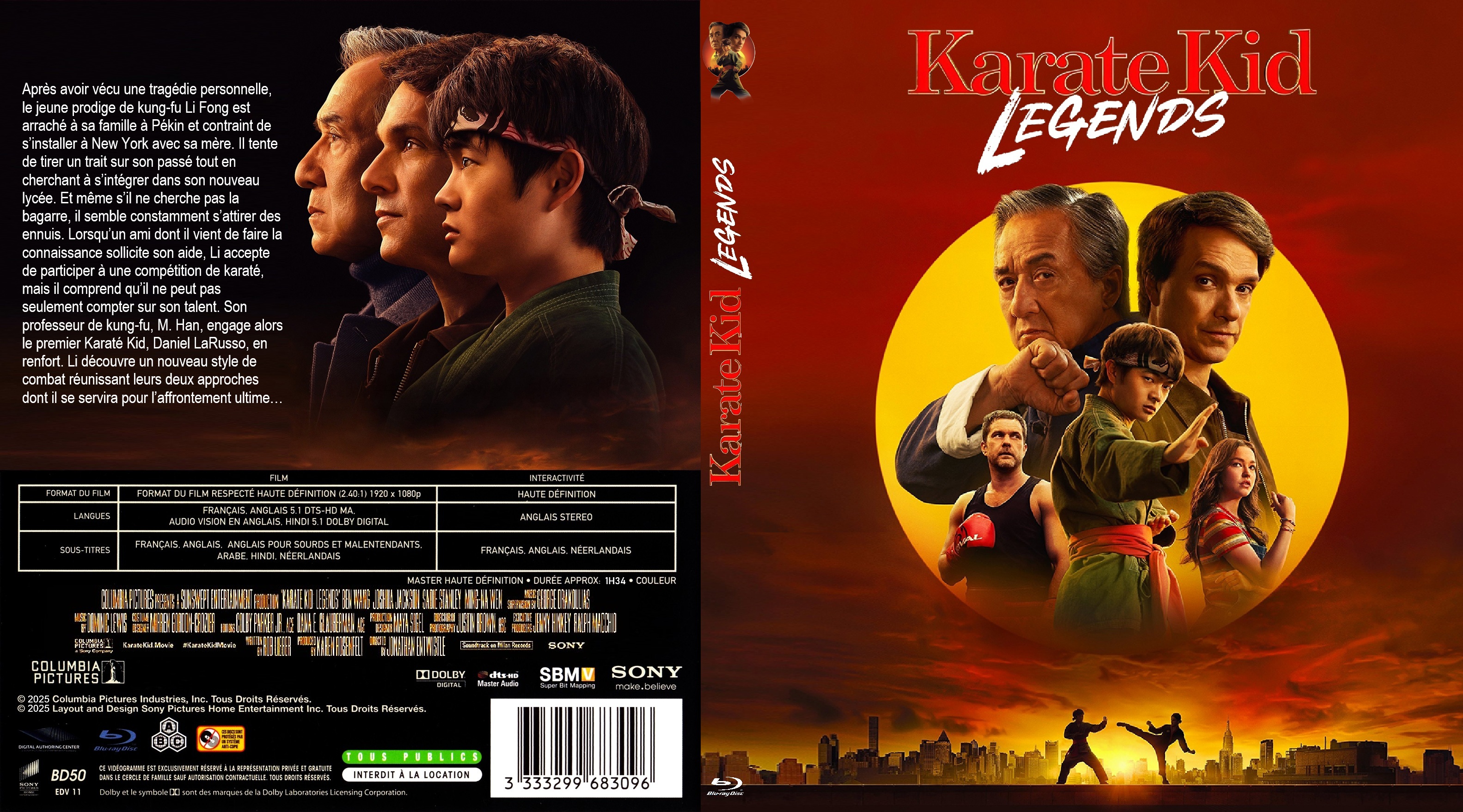 Jaquette DVD Karate Kid Legends custom (BLU-RAY)