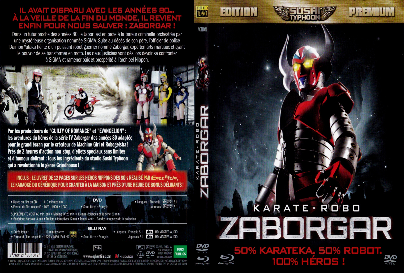 Jaquette DVD Karate-Robo Zaborgar