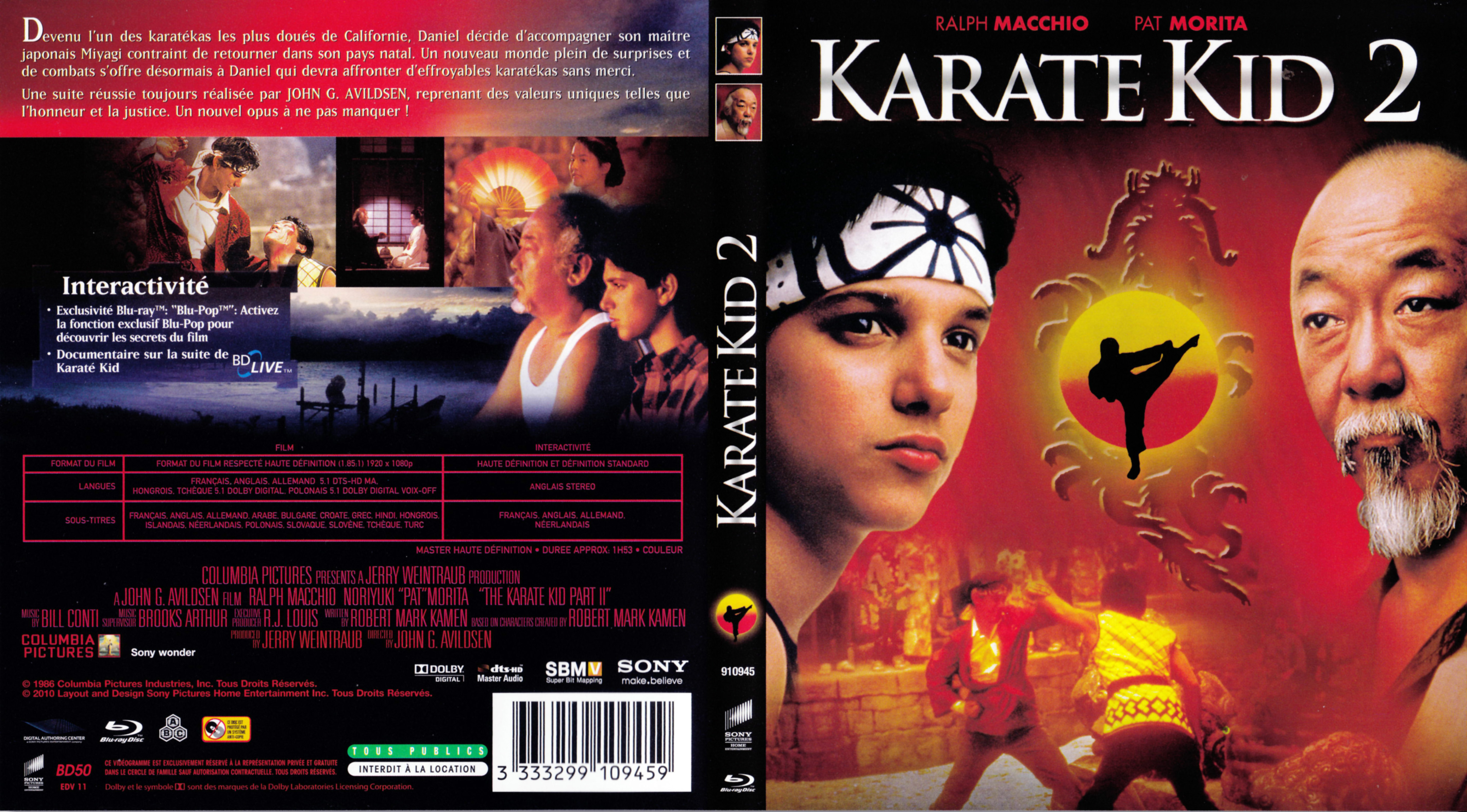 Jaquette DVD Karate kid 2 (BLU-RAY)