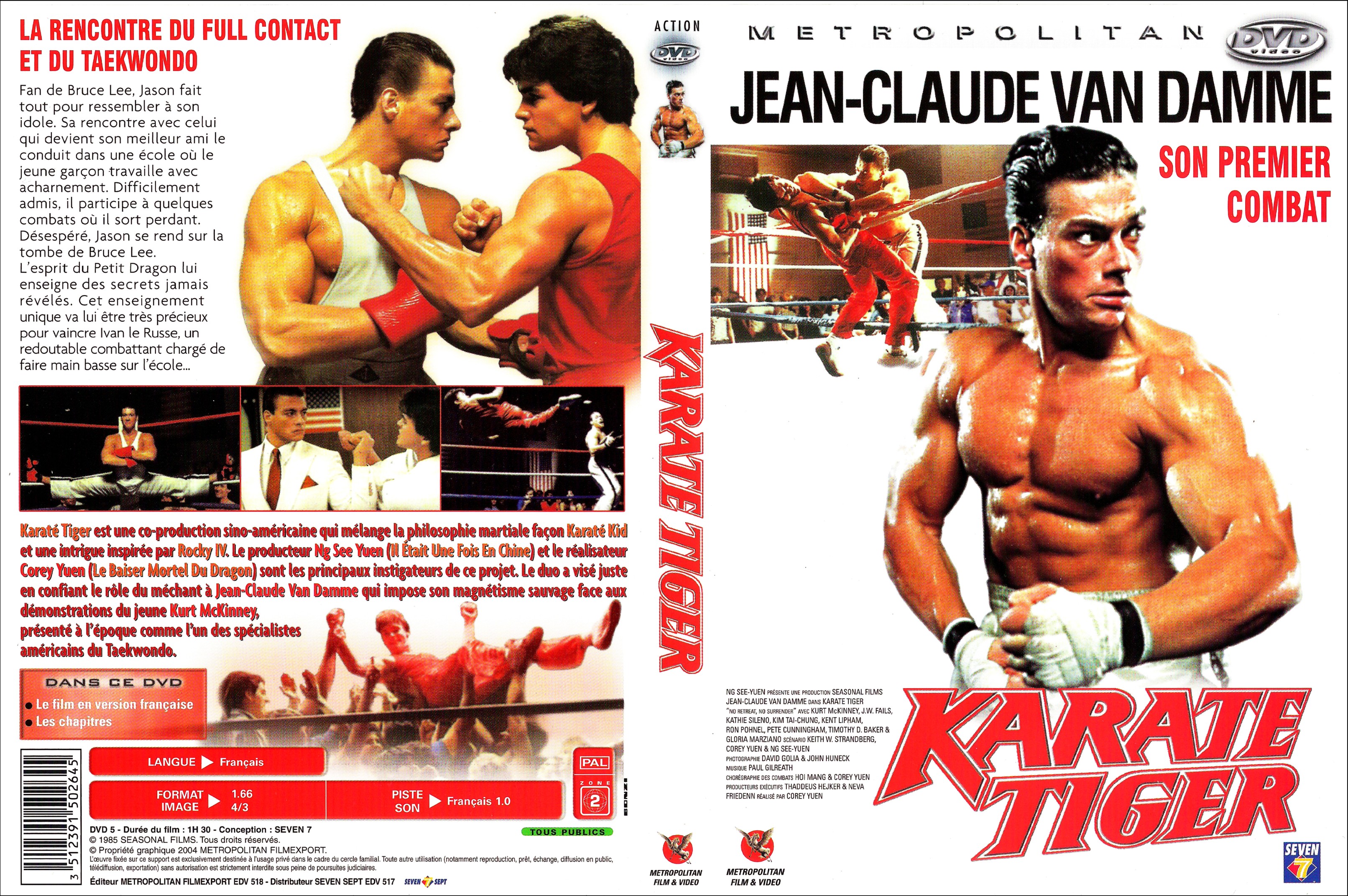 Jaquette DVD Karate tiger