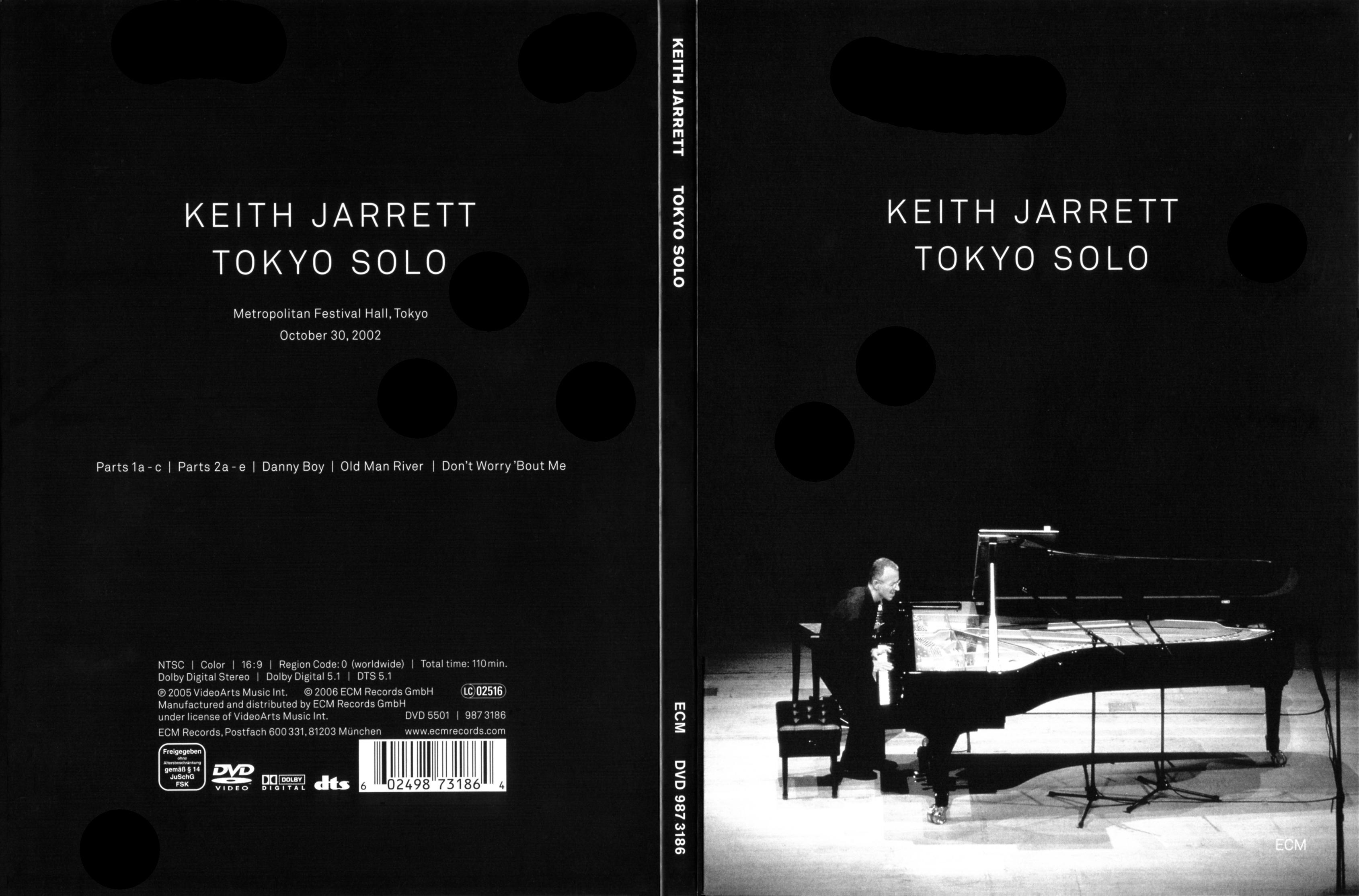 Jaquette DVD Keith Jarret - Tokyo Solo (2006)