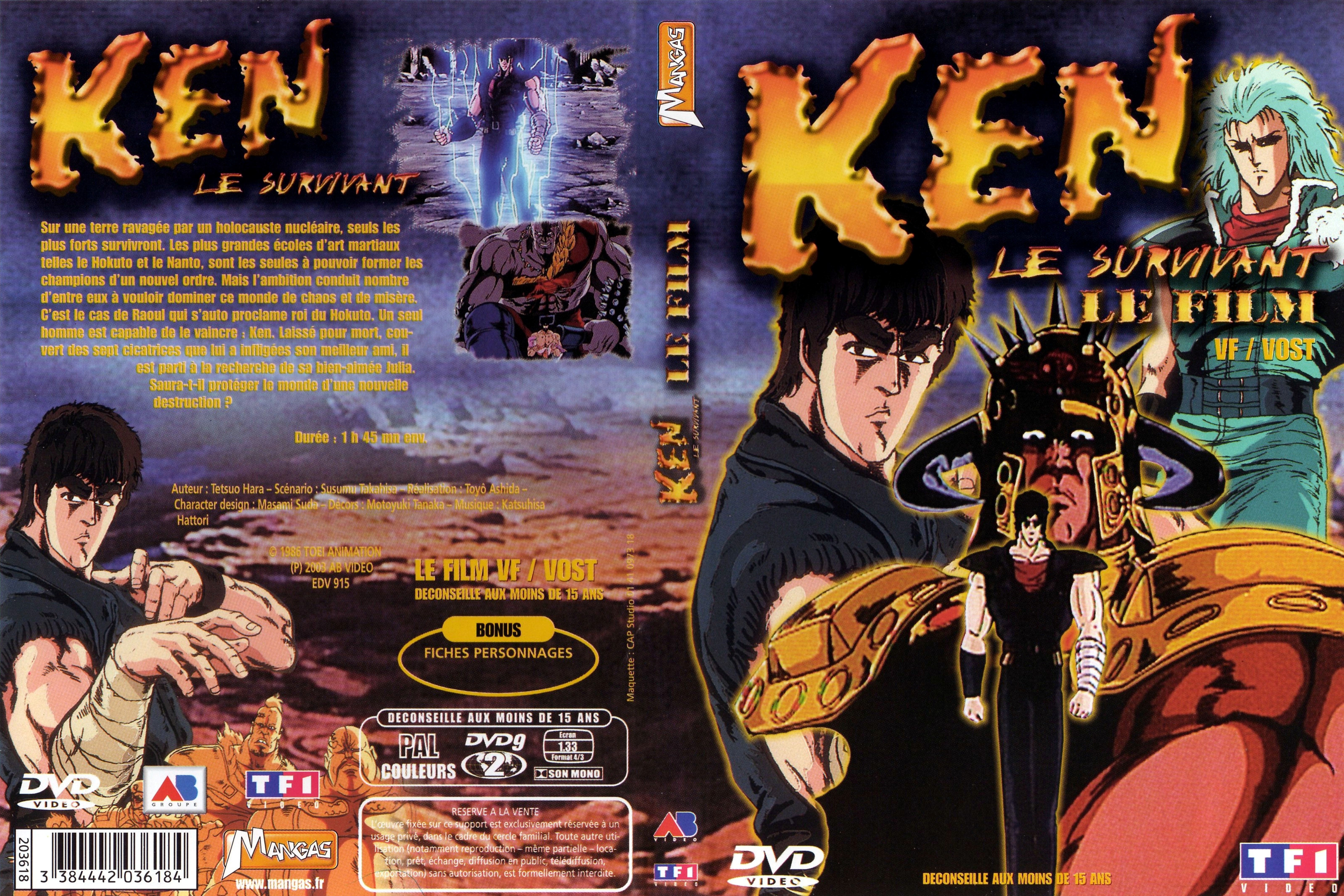Jaquette DVD Ken le survivant (DA) Le film v2