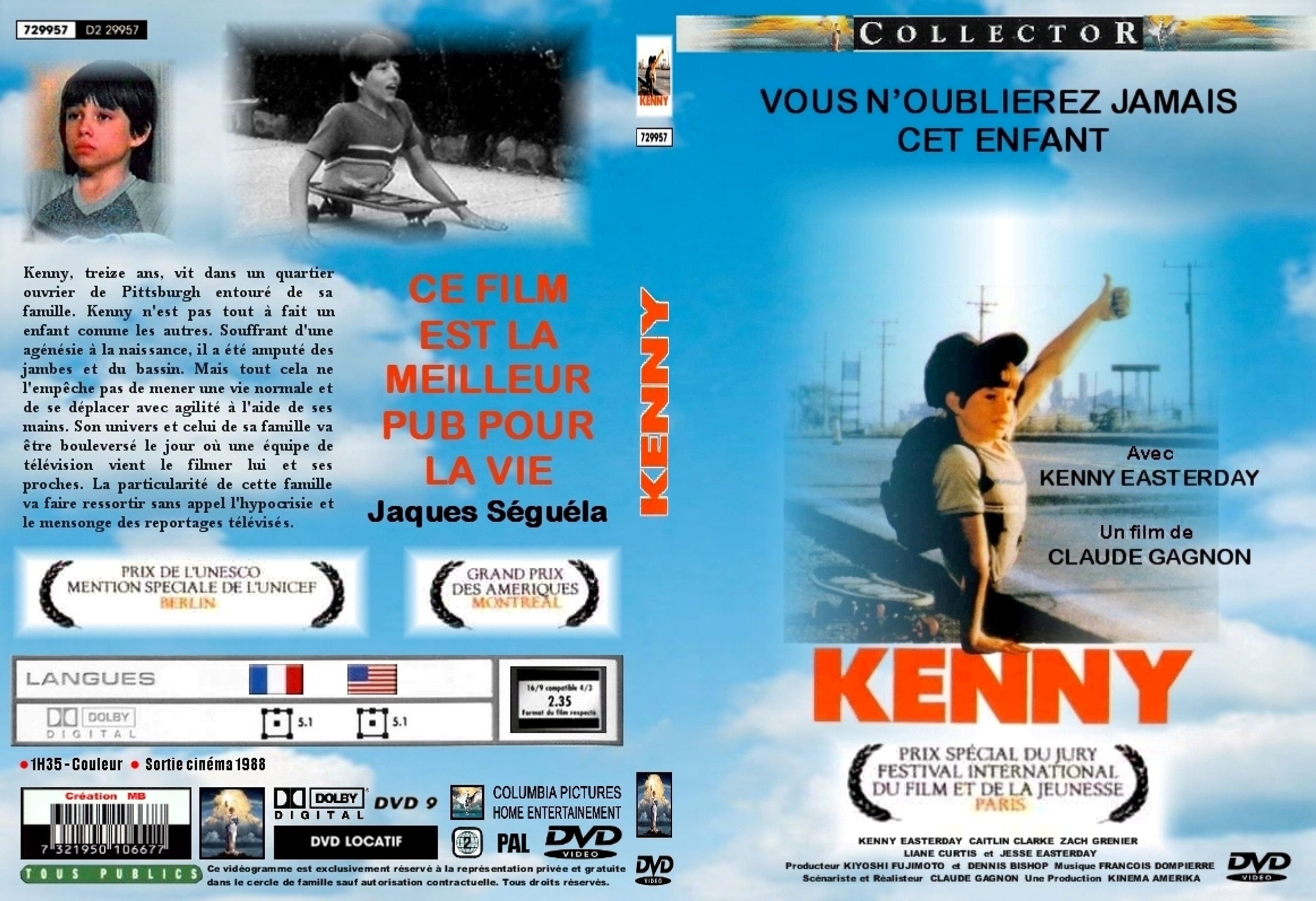 Jaquette DVD Kenny (1987) custom - SLIM