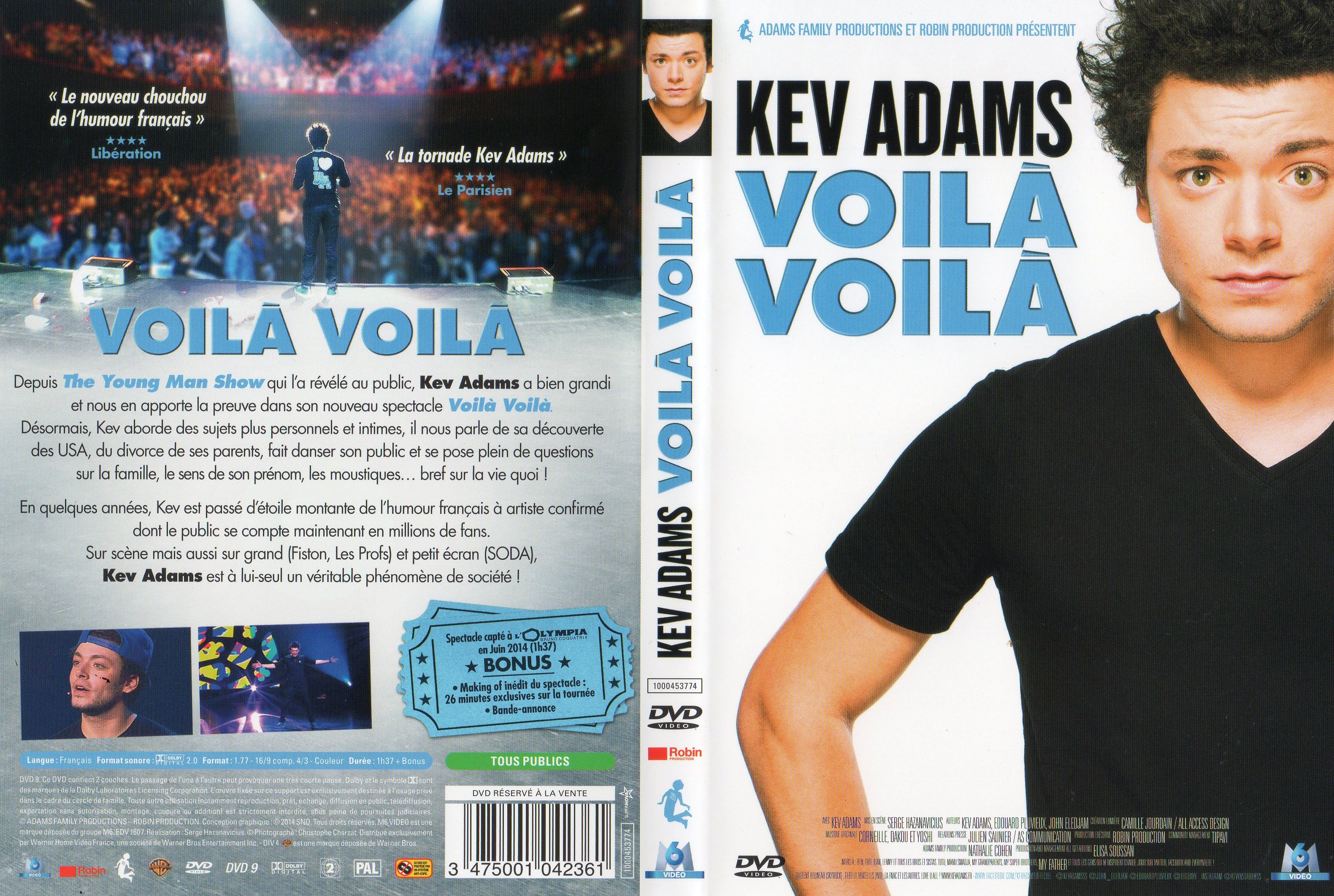 Jaquette DVD Kev Adams - Voila Voila
