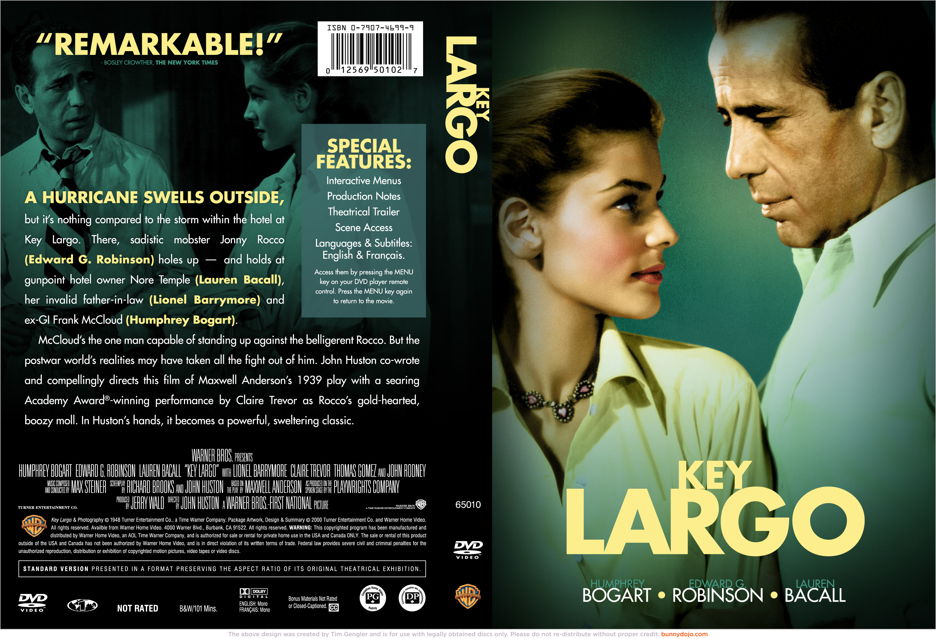 Jaquette DVD Key Largo custom