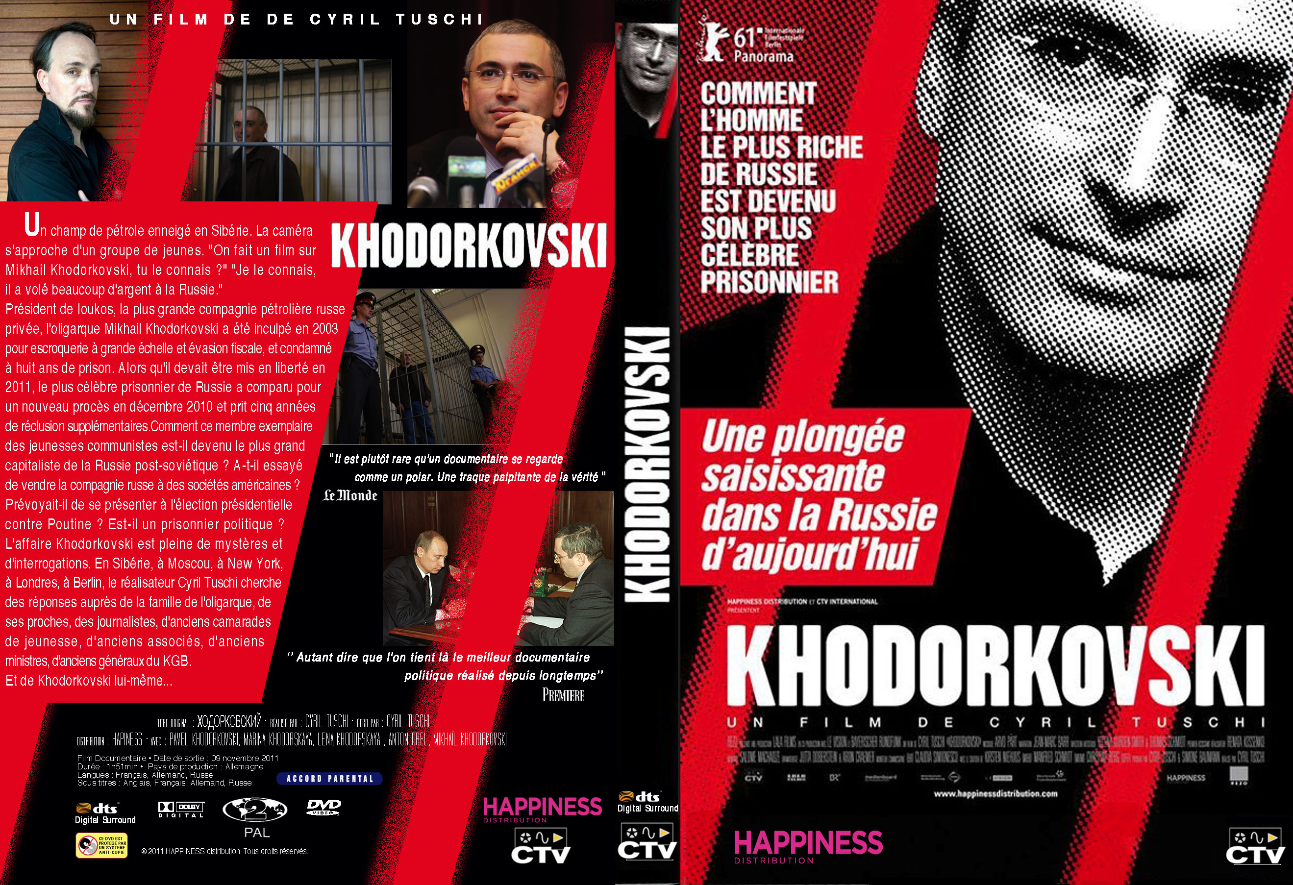 Jaquette DVD Khodorkovski custom