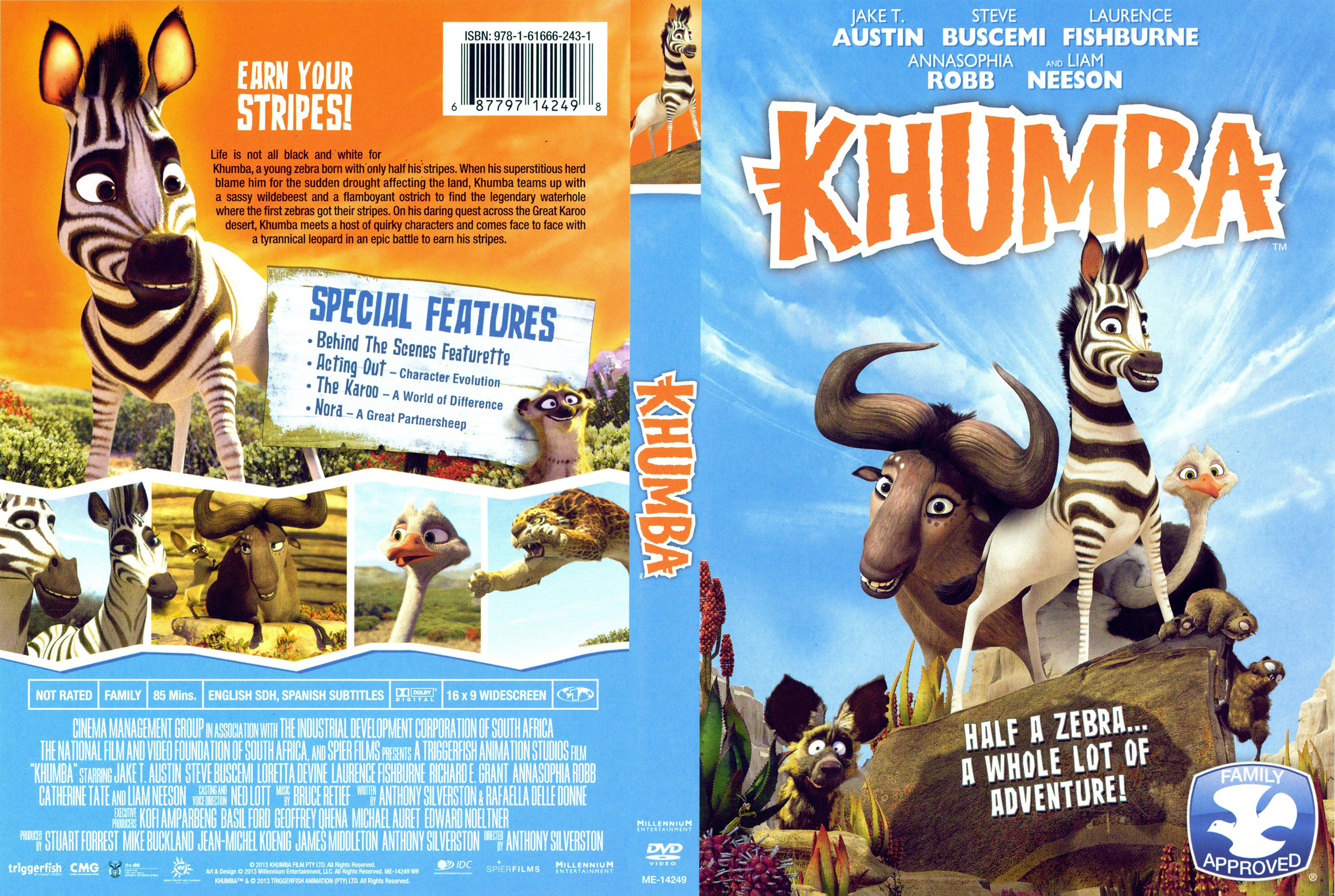 Jaquette DVD Khumba Zone 1