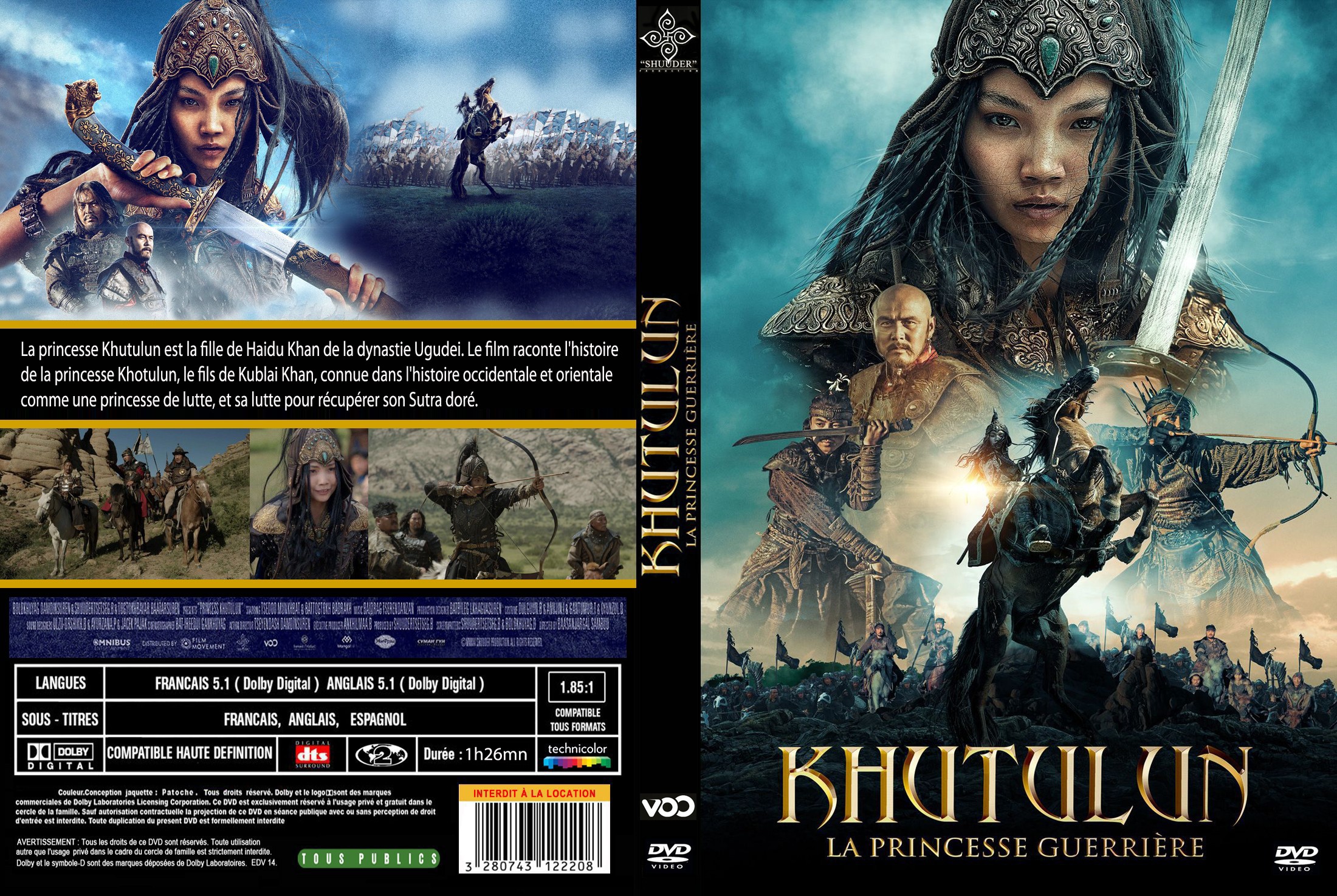 Jaquette DVD Khutulun custom