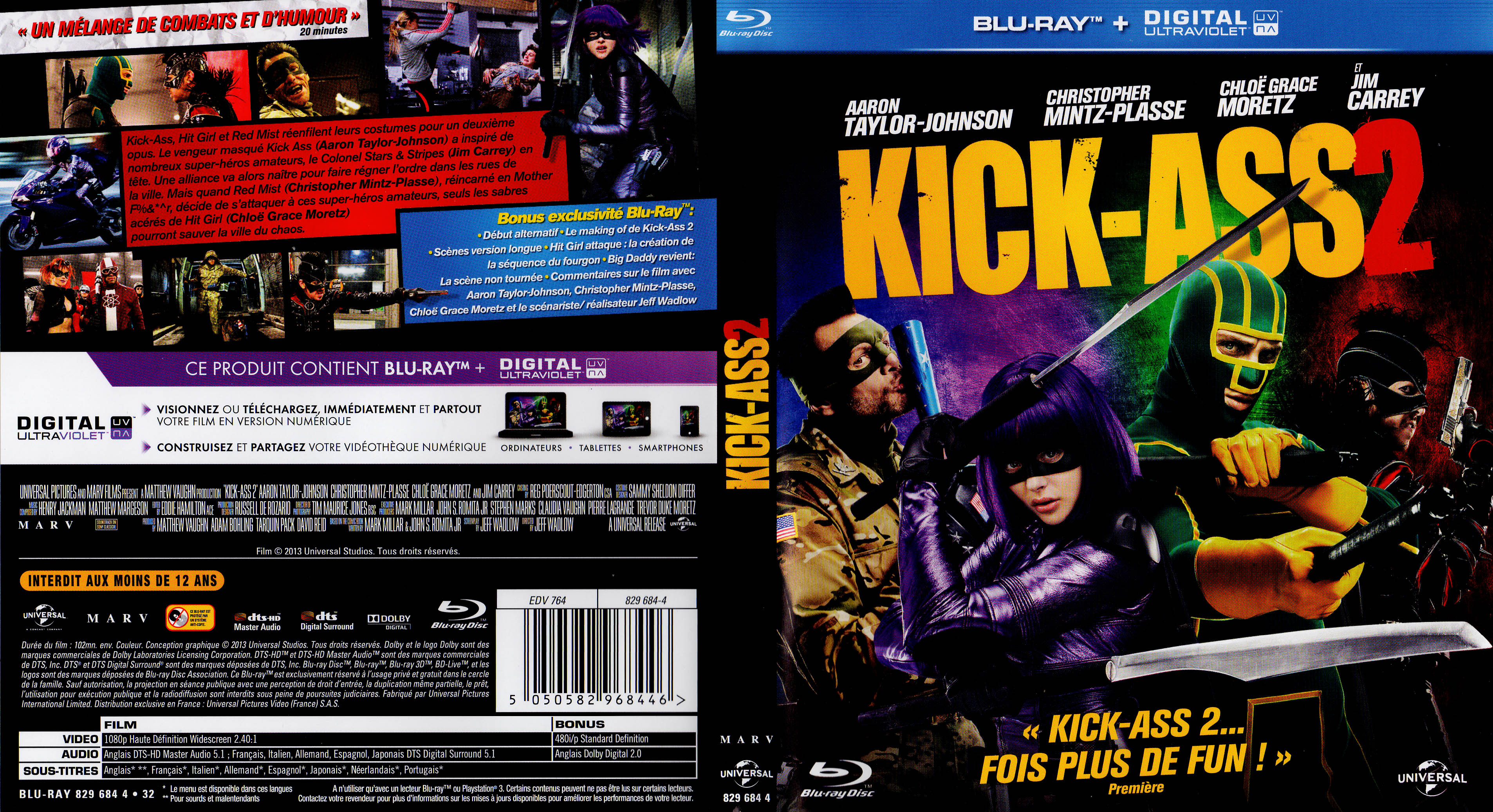 Jaquette DVD Kick-Ass 2 (BLU-RAY)