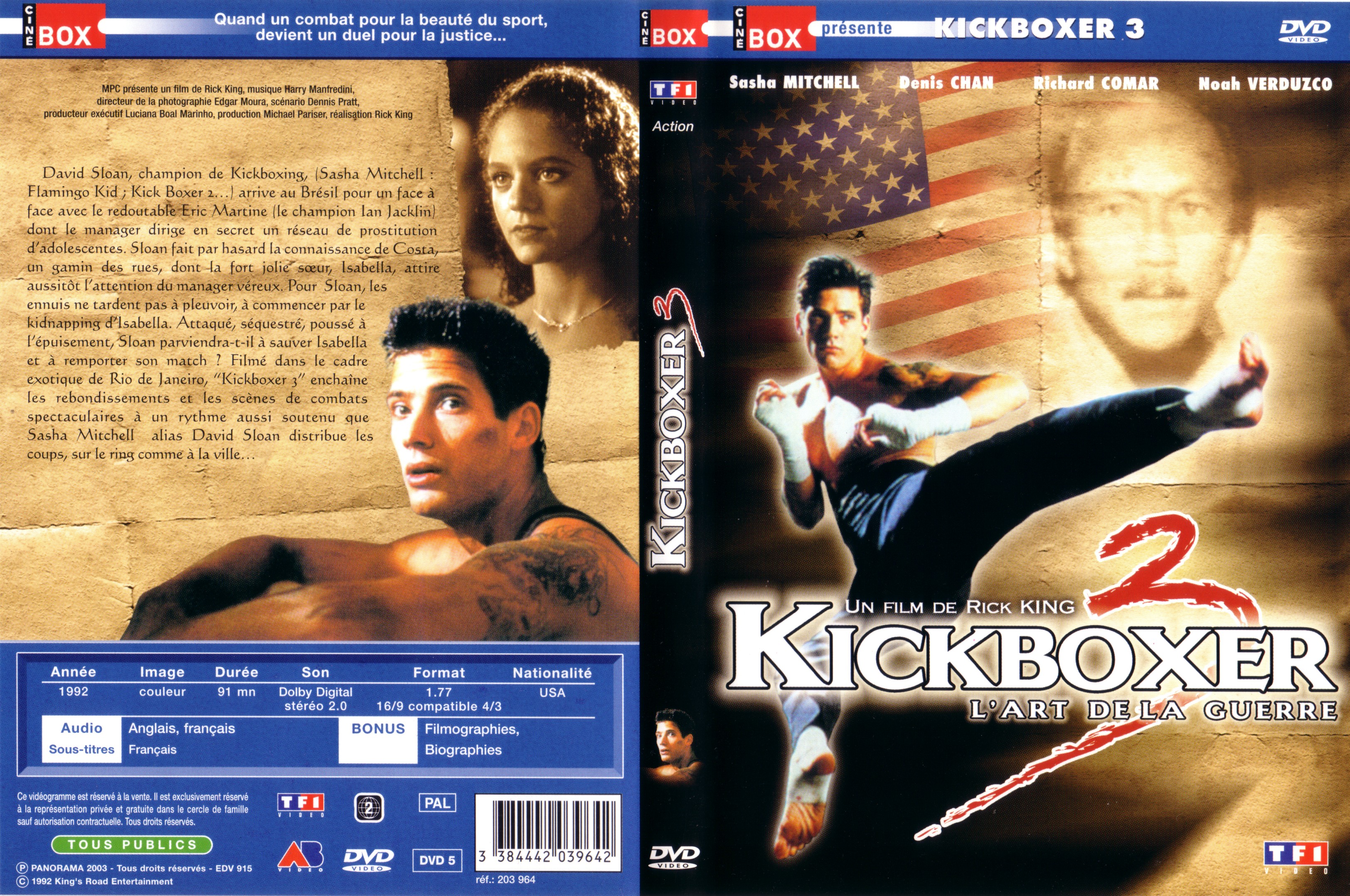 Jaquette DVD Kickboxer 3