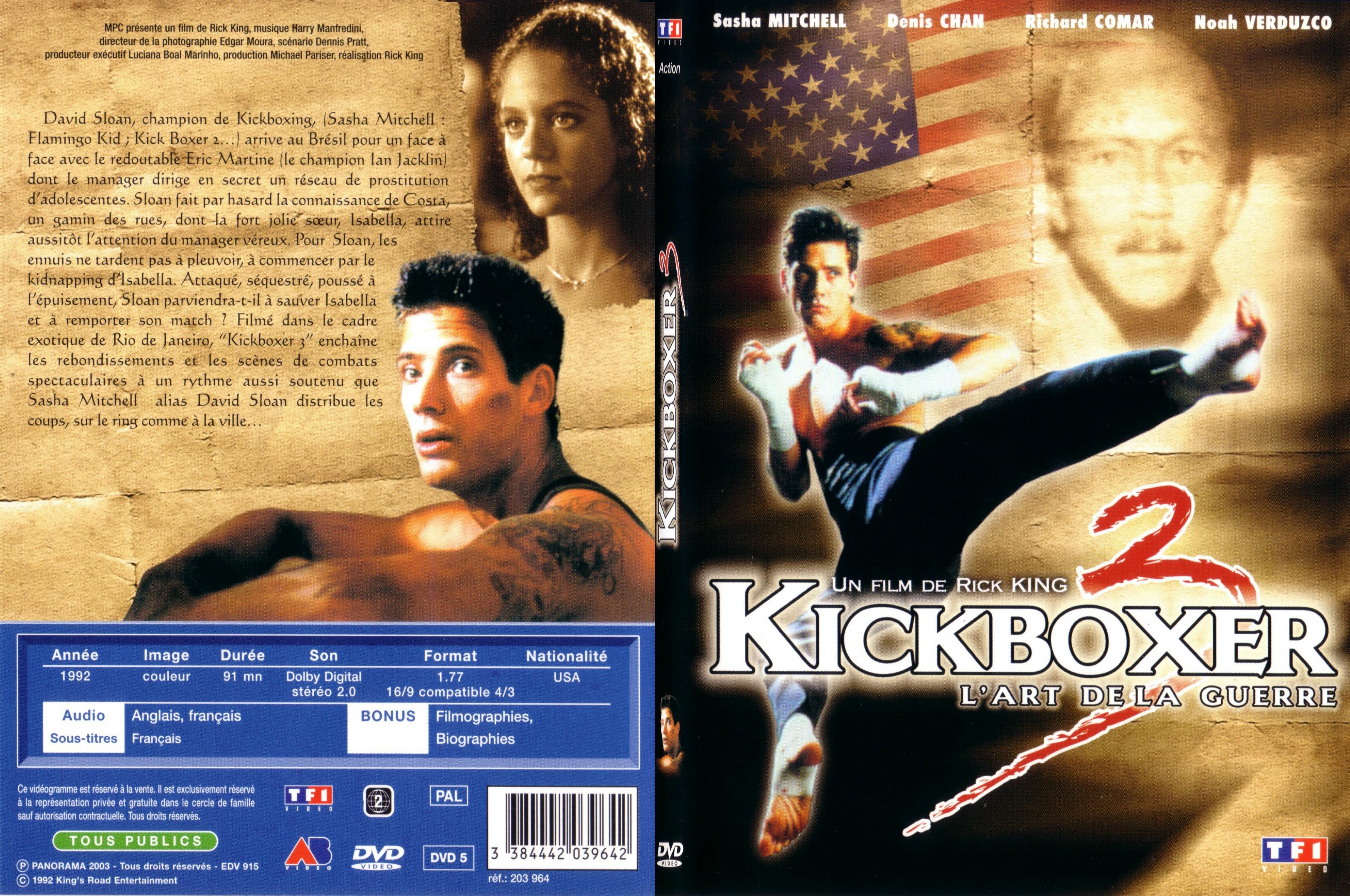 Jaquette DVD Kickboxer 3 - SLIM