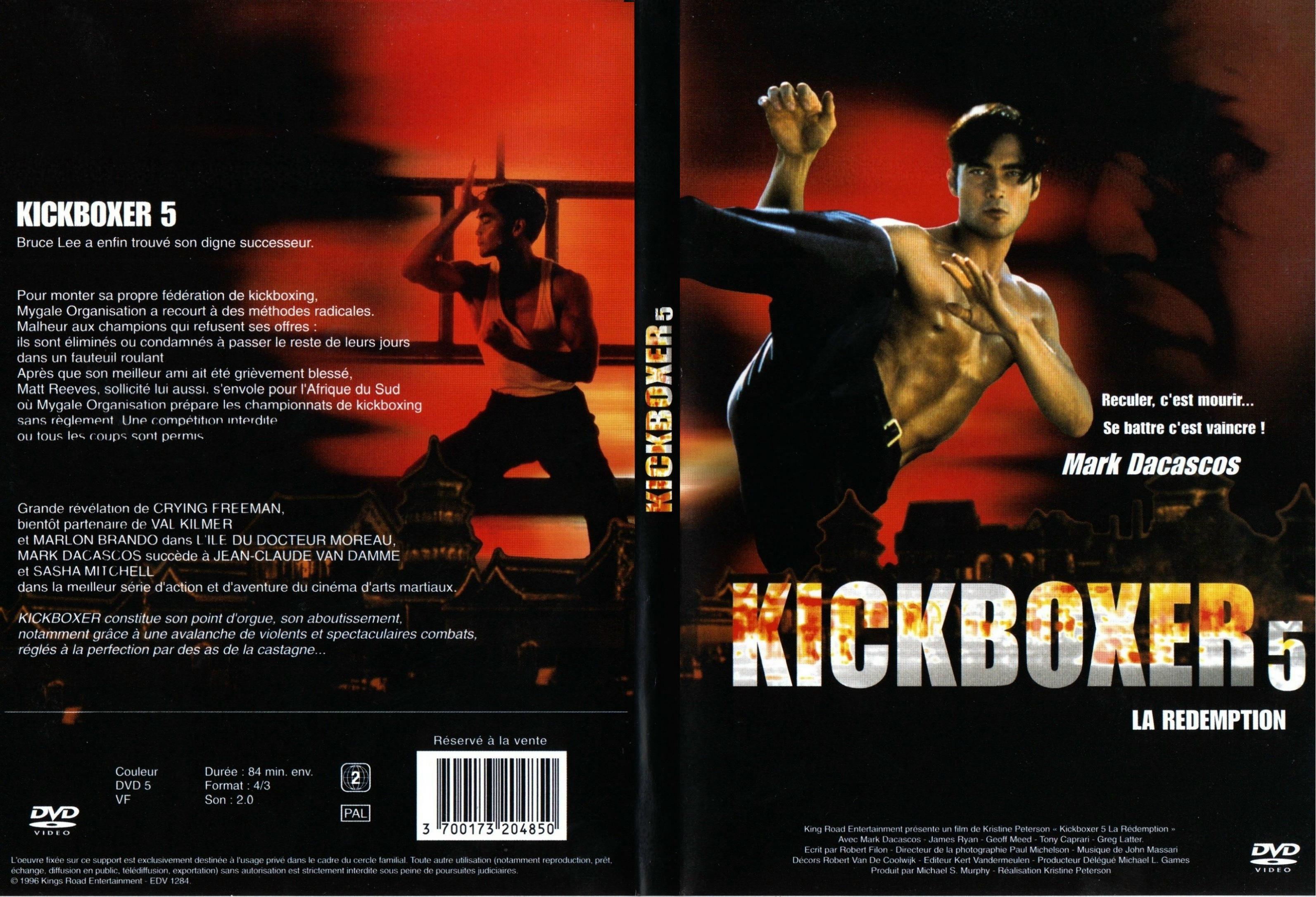 Jaquette DVD Kickboxer 5 - SLIM