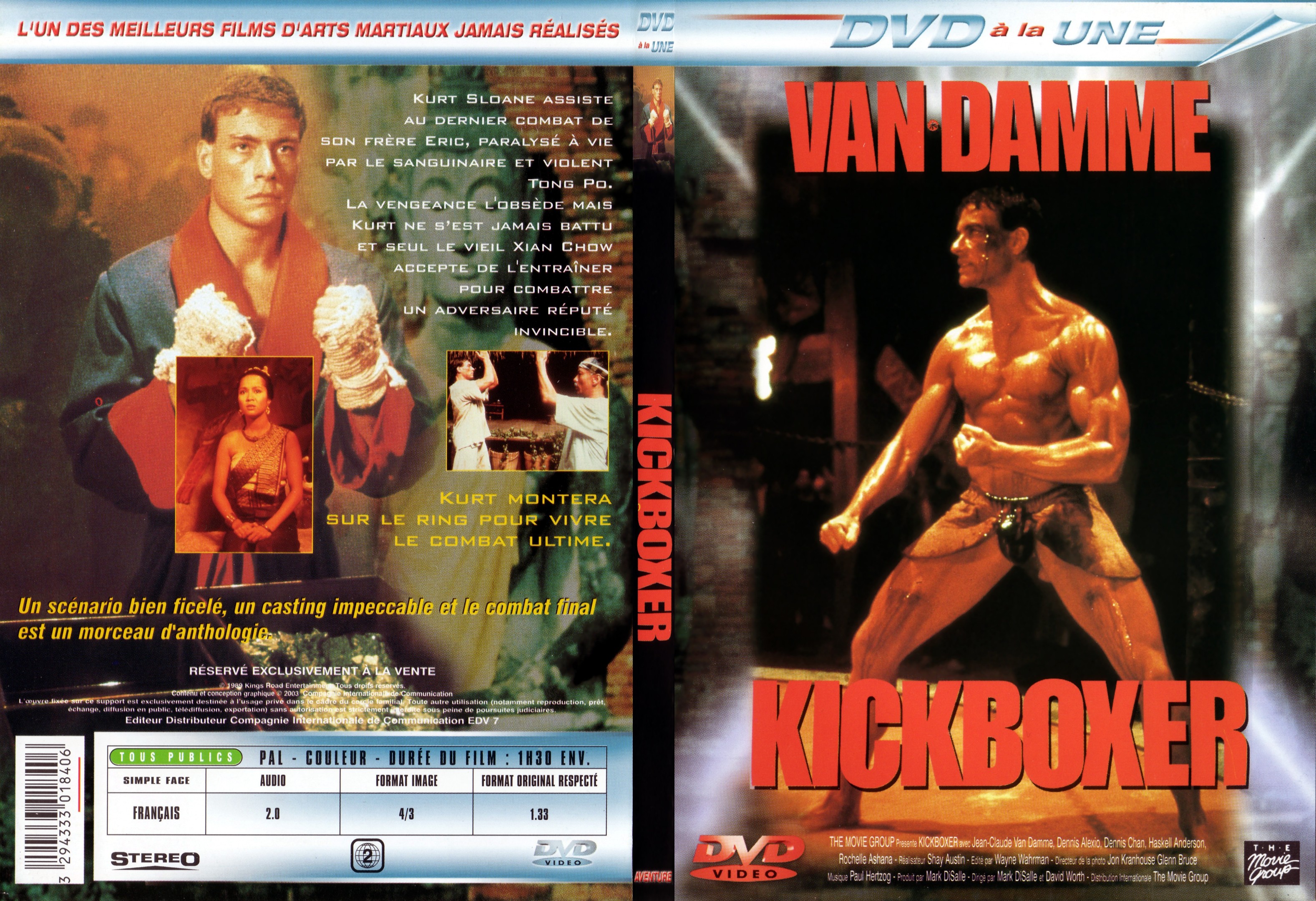 Jaquette DVD Kickboxer - SLIM