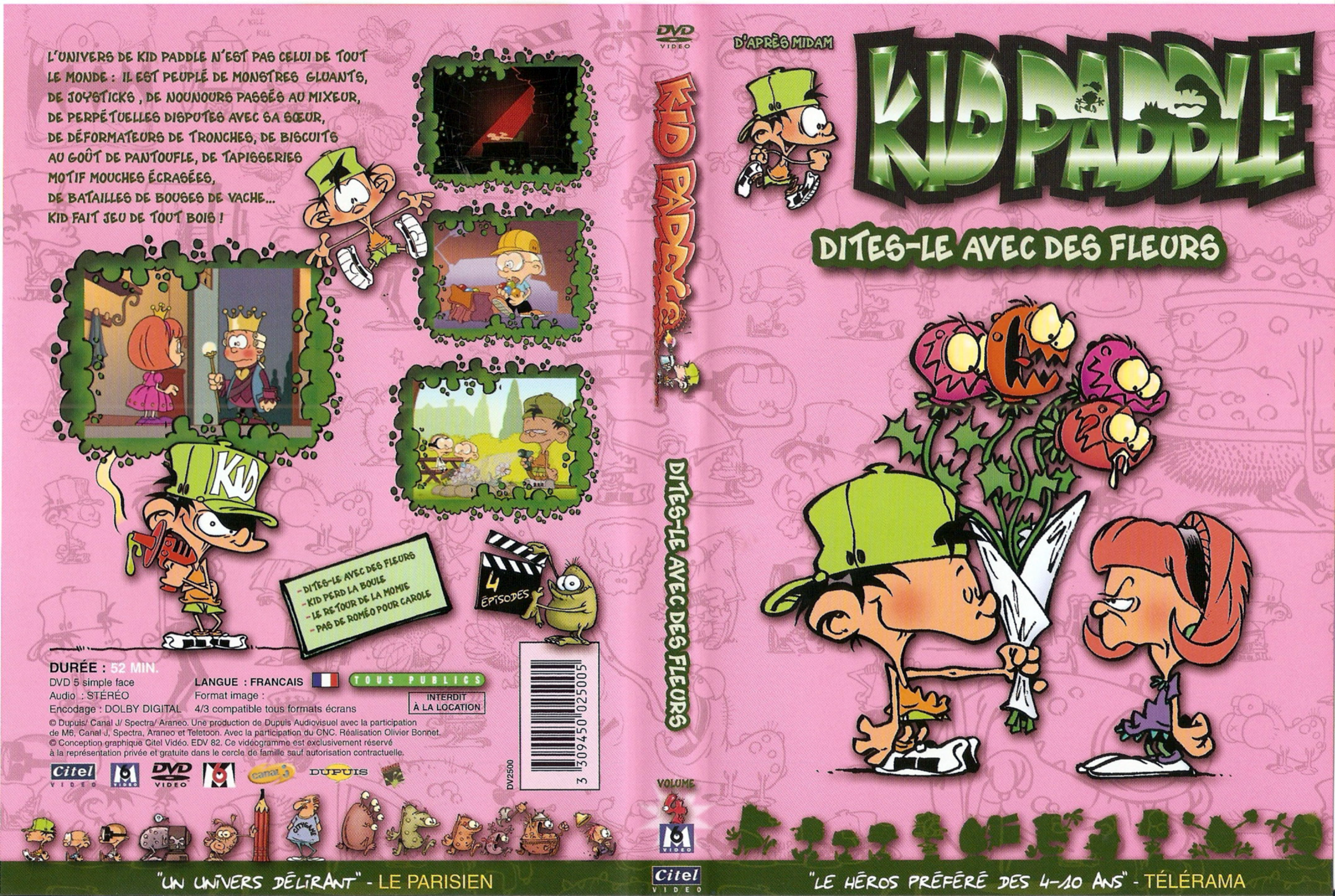 Jaquette DVD Kid Paddle - Dites le avec des fleurs
