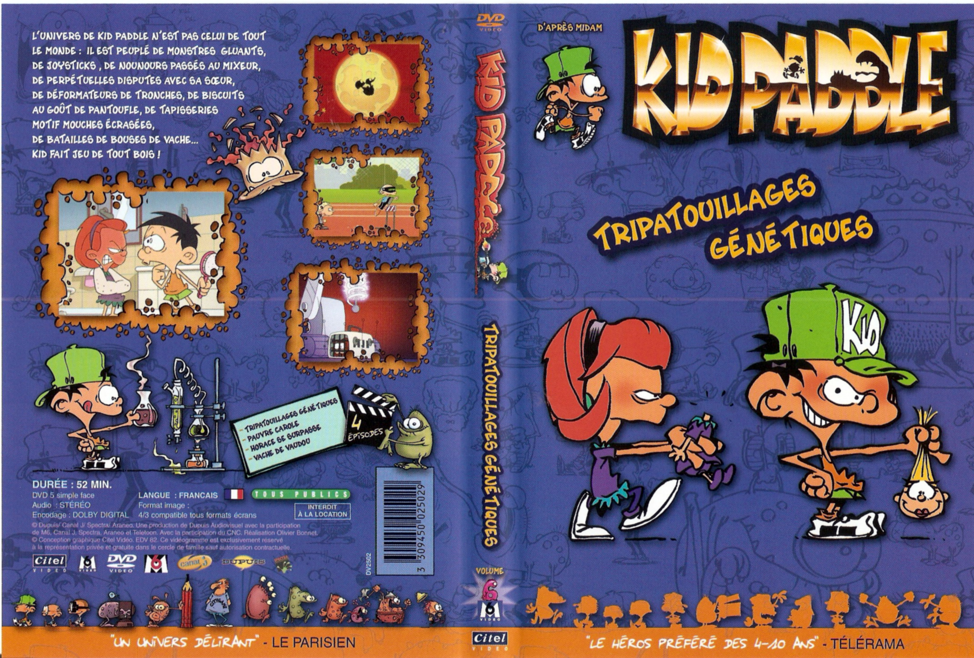 Jaquette DVD Kid Paddle - Tripatouillages gntiques