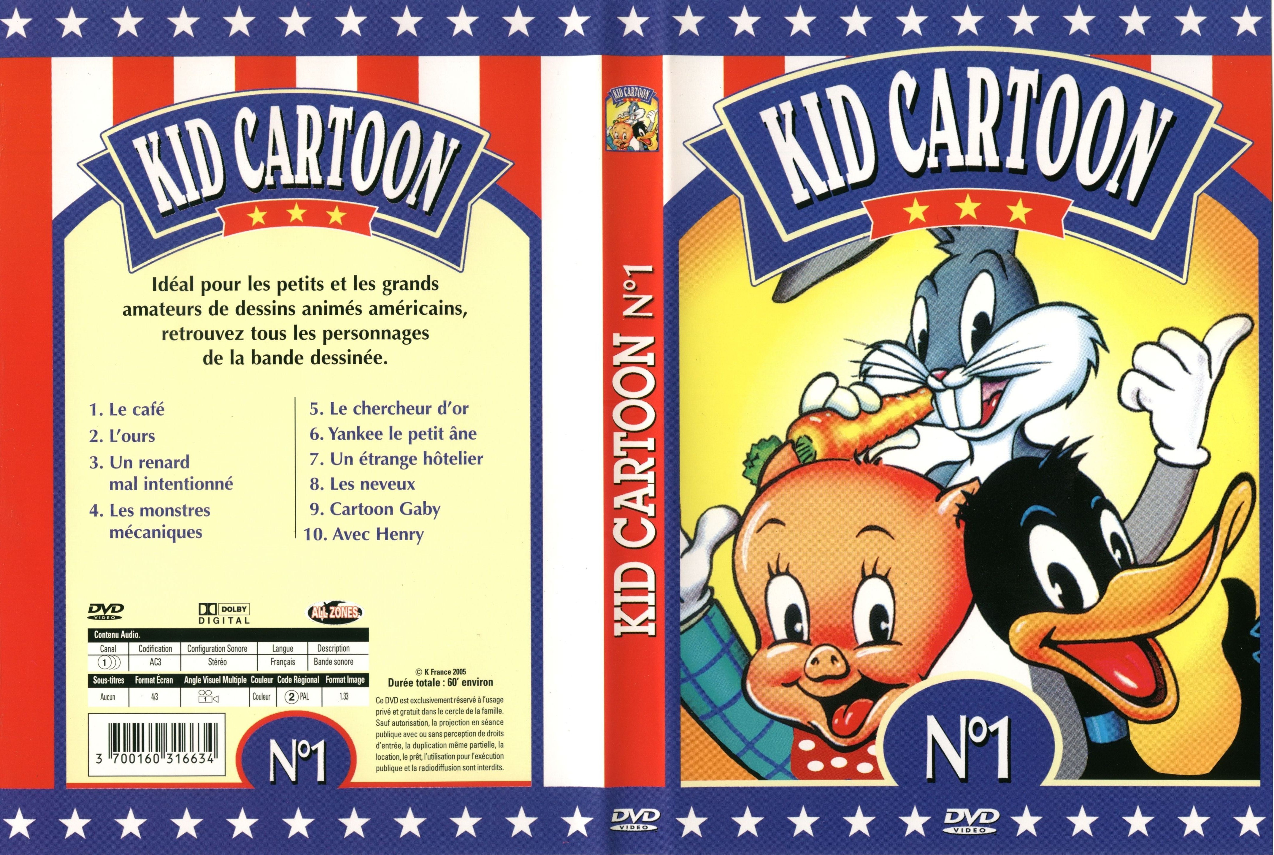 Jaquette DVD Kid cartoon vol 1