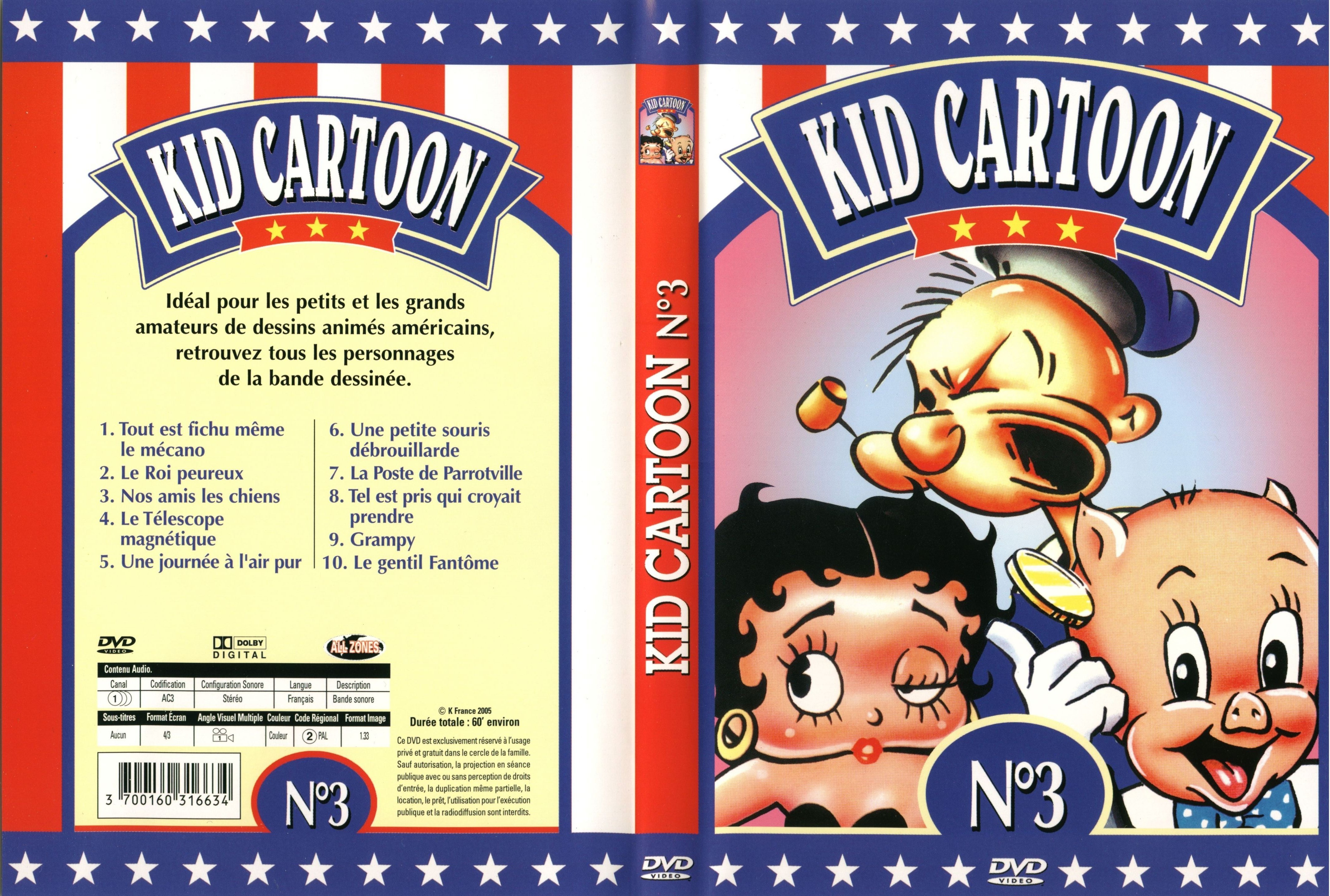 Jaquette DVD Kid cartoon vol 3