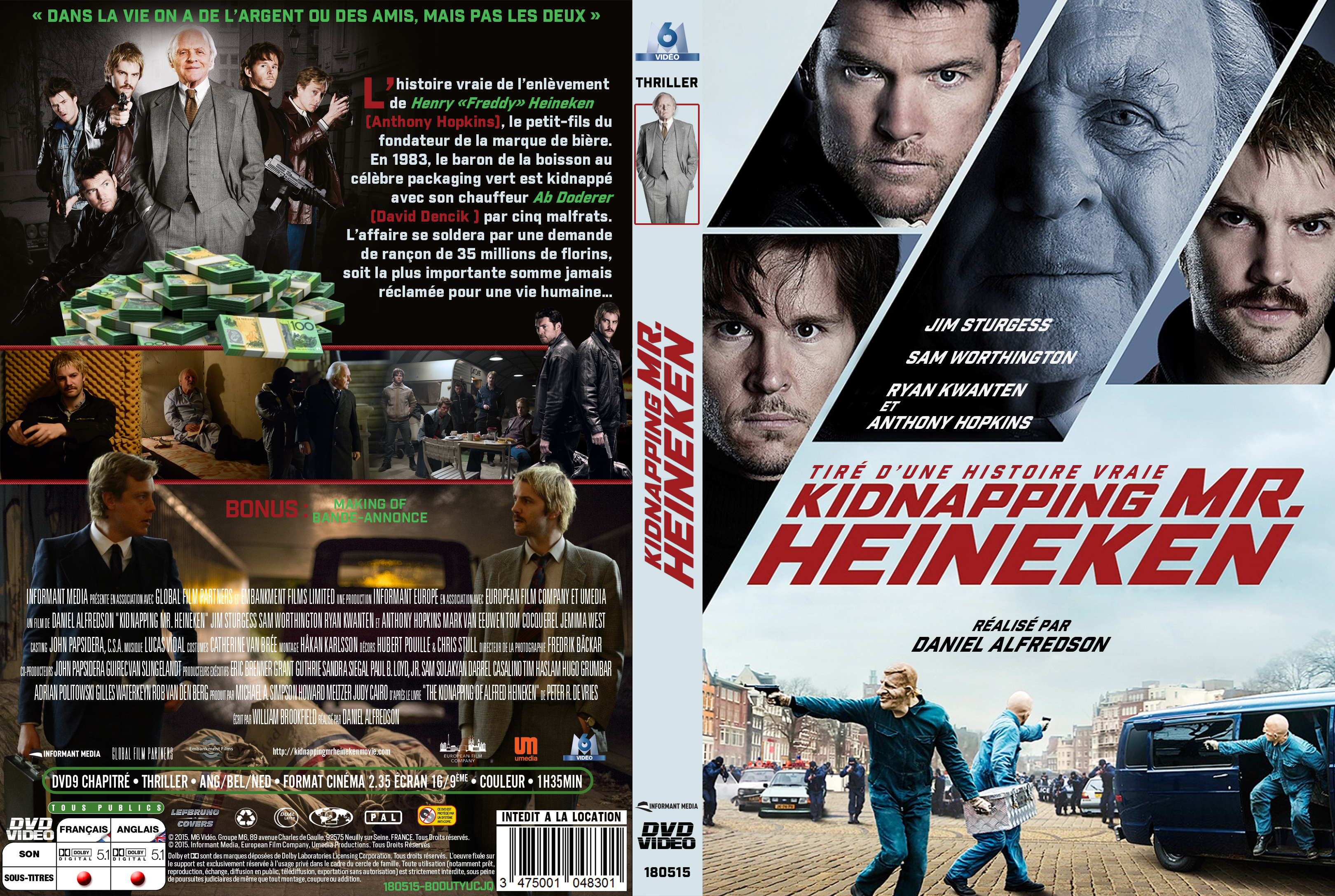 Jaquette DVD Kidnapping Mr. Heineken custom