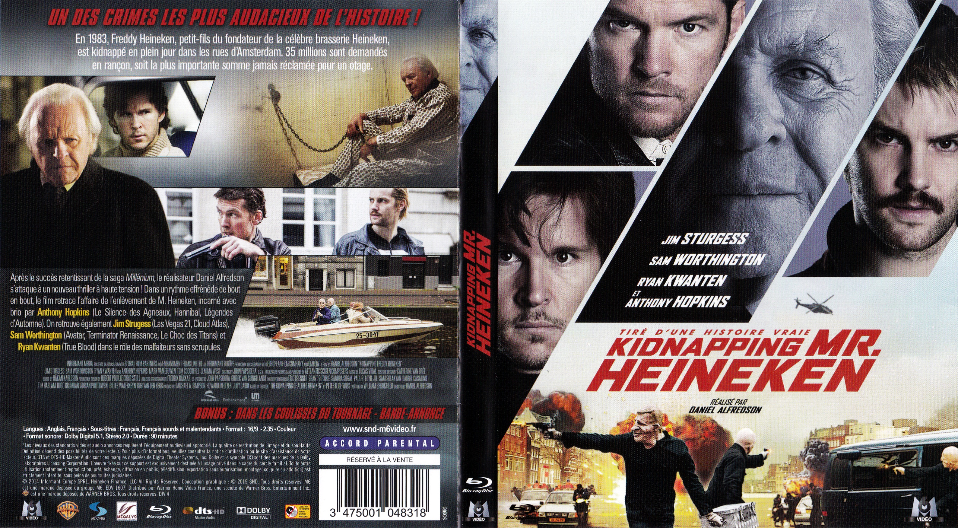 Jaquette DVD Kidnapping Mr Heineken (BLU-RAY)