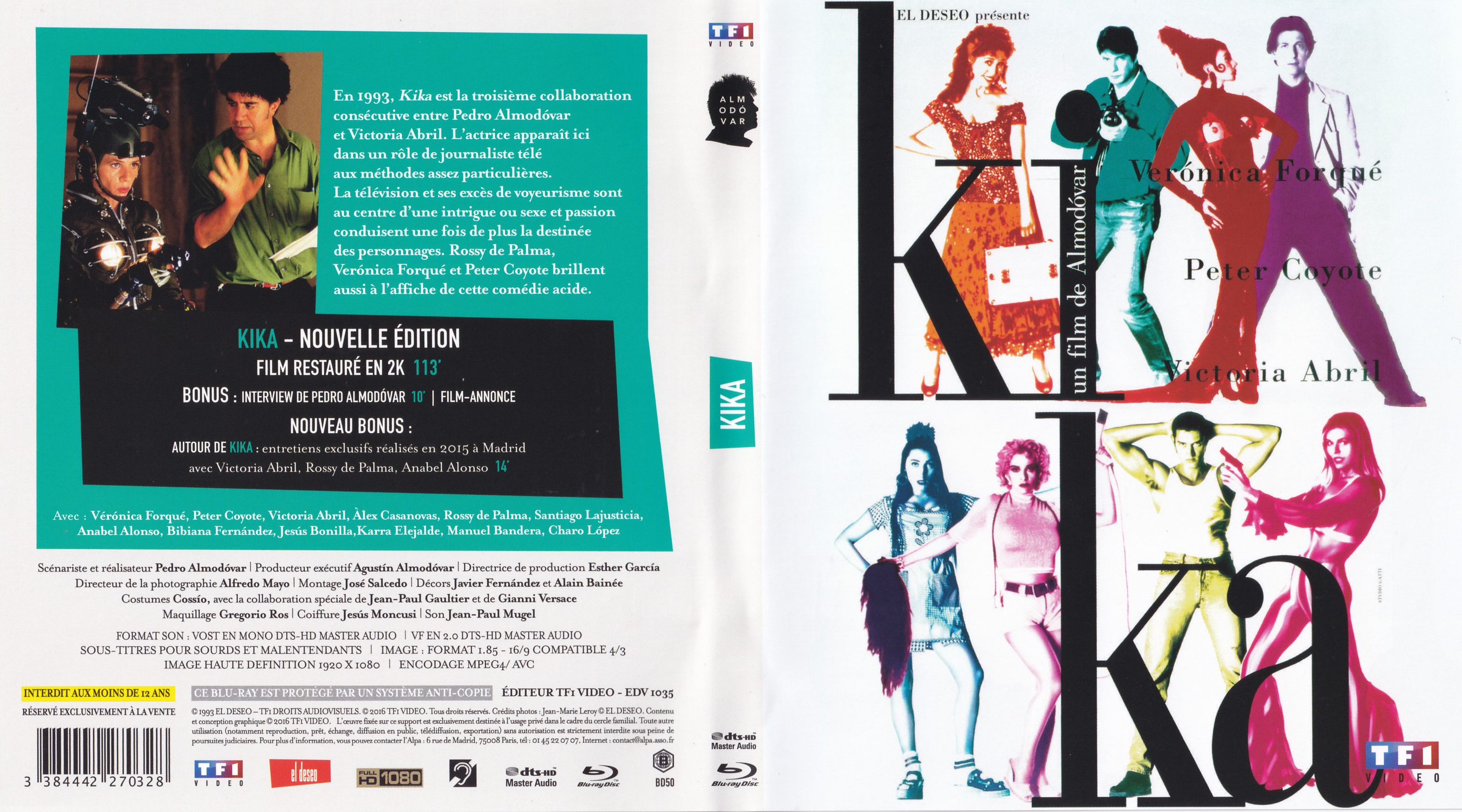Jaquette DVD Kika (BLU-RAY)