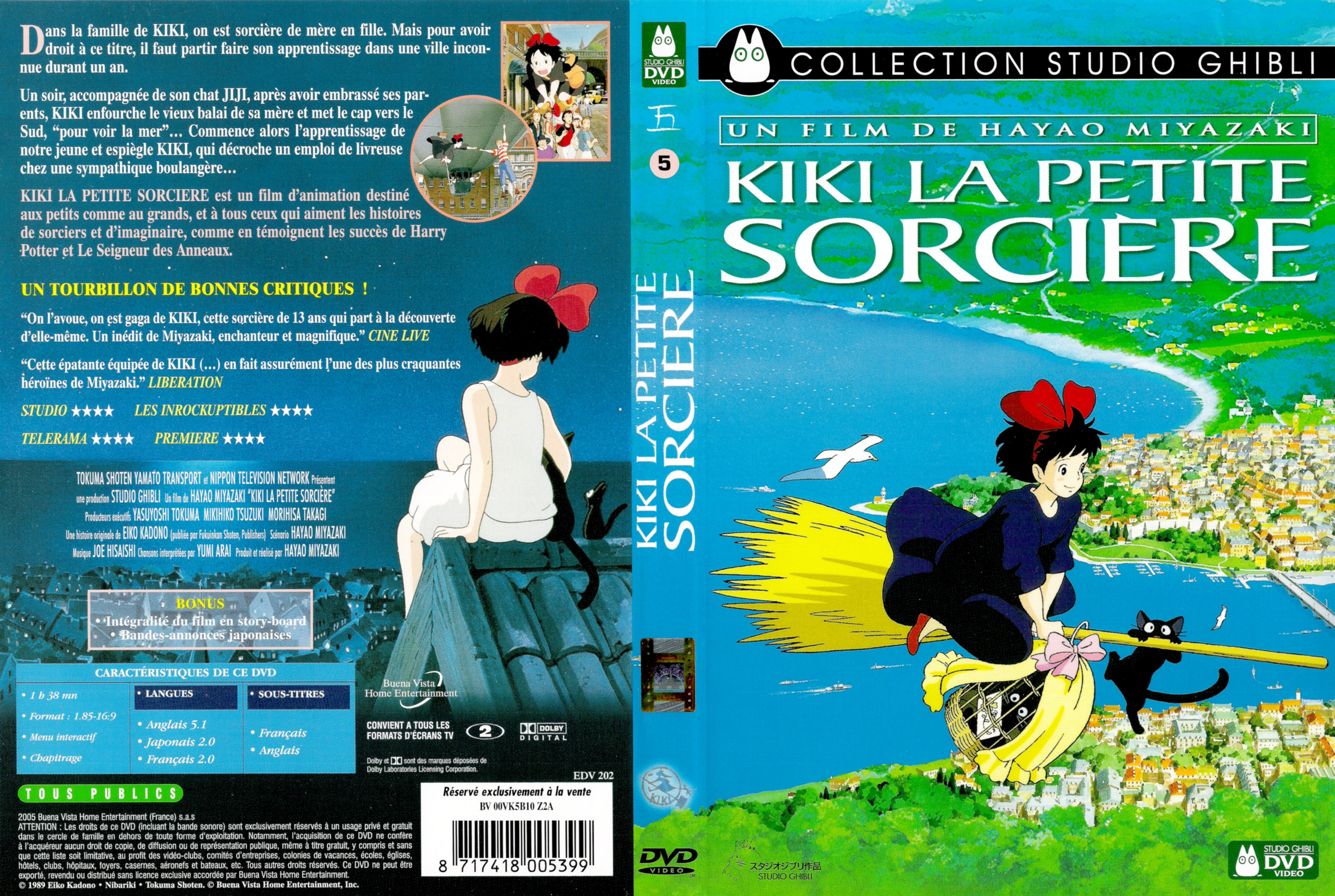 Jaquette DVD Kiki la petite sorcire