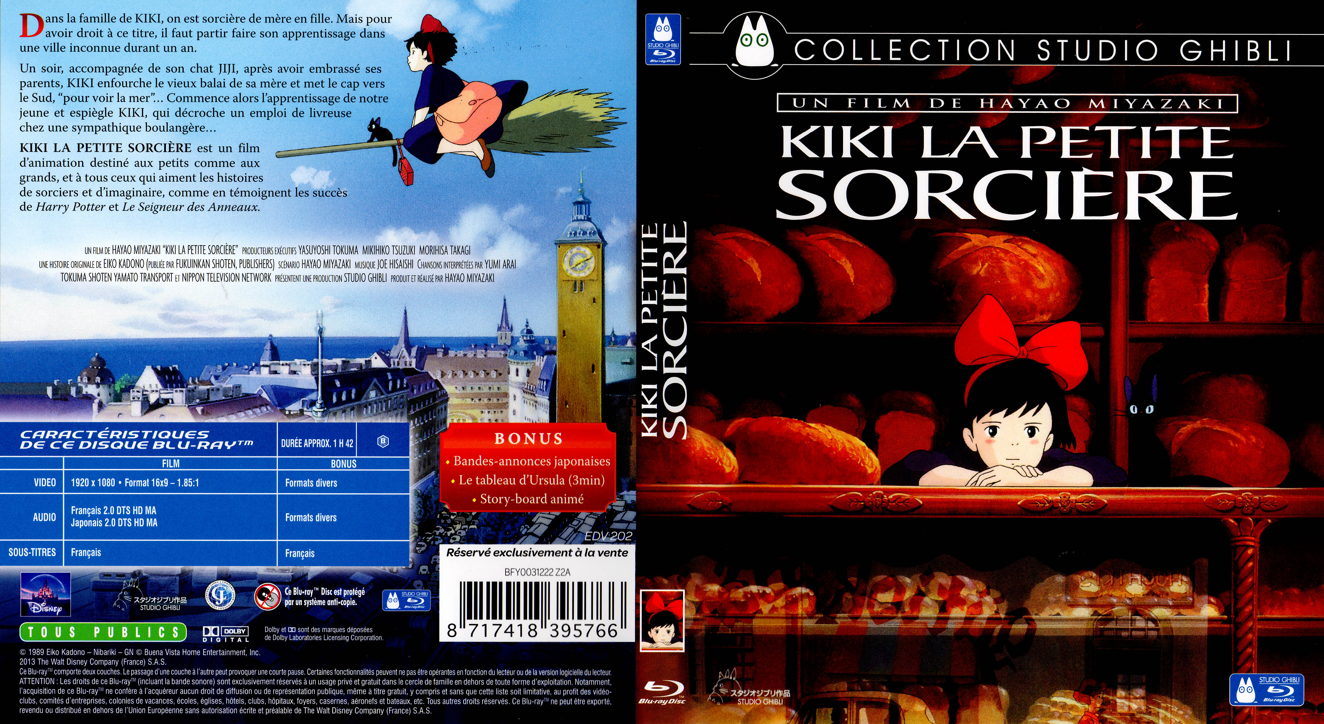 Jaquette DVD Kiki la petite sorcire (BLU-RAY)