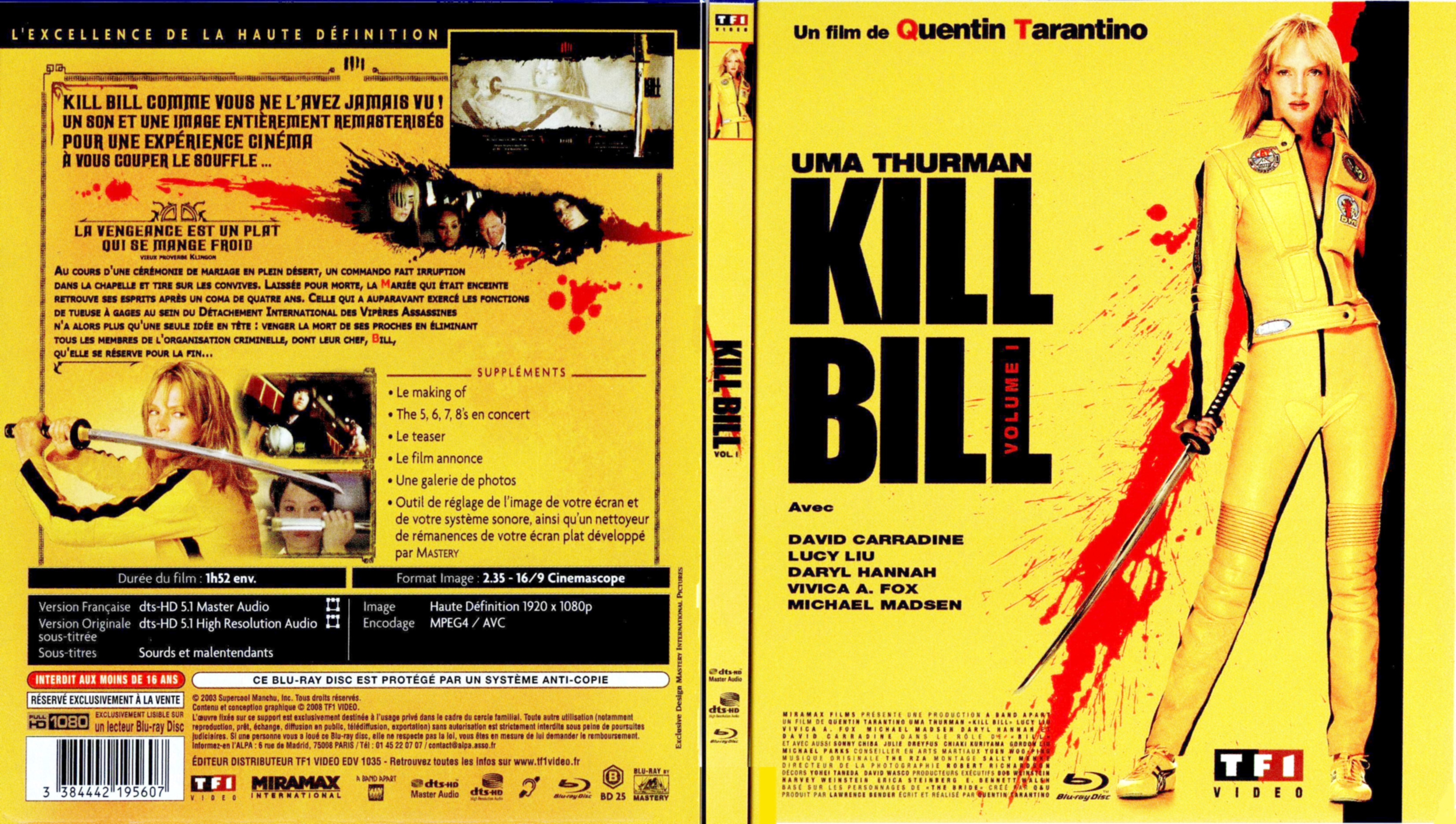 Jaquette DVD Kill Bill 1 (BLU-RAY)