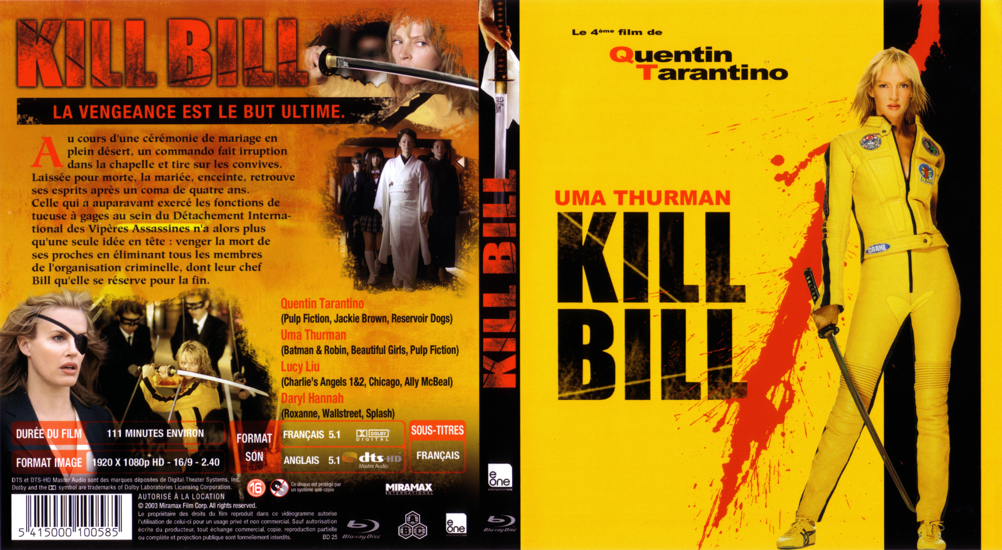 Jaquette DVD Kill Bill 1 (BLU-RAY) v2