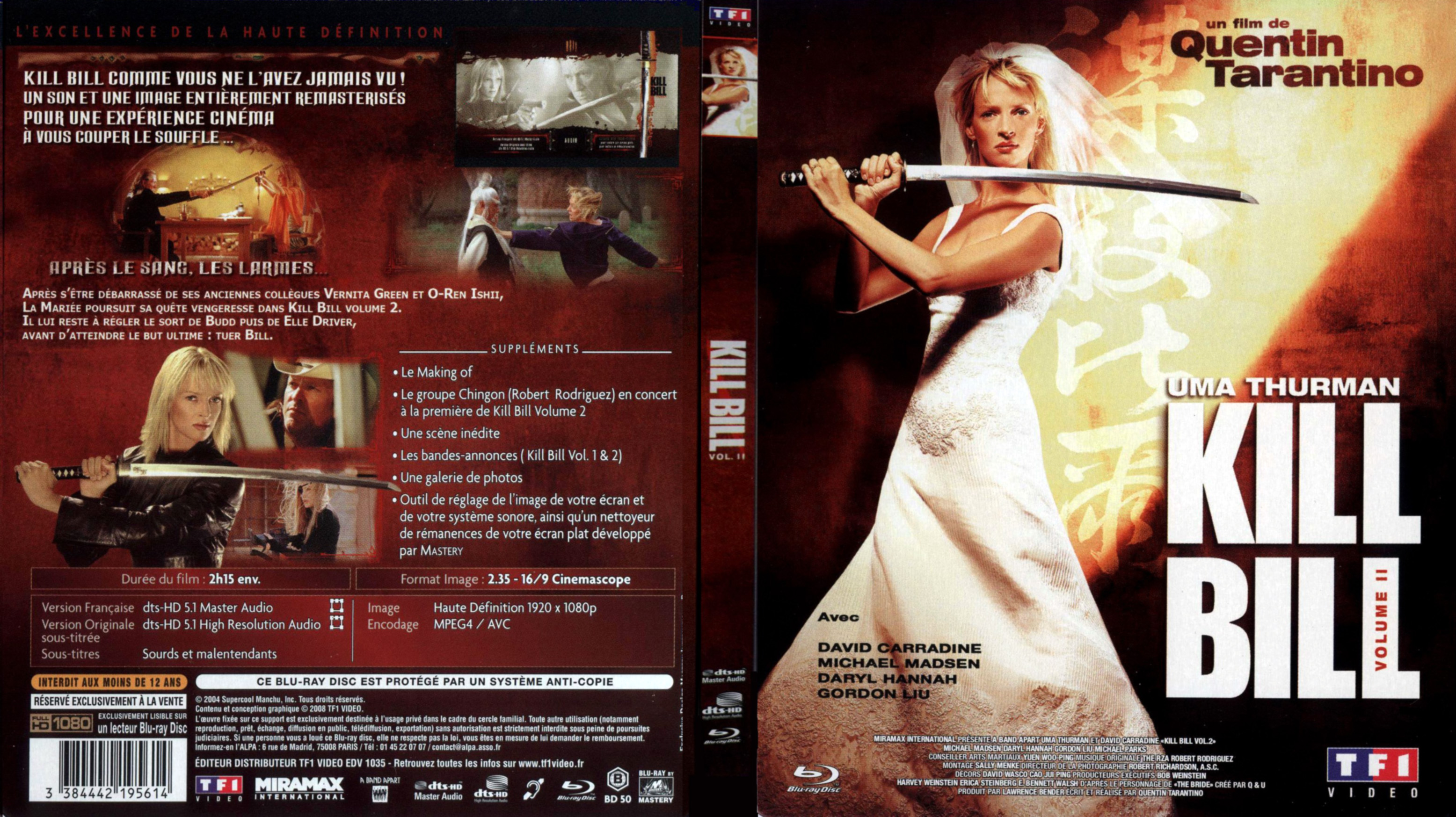 Jaquette DVD Kill Bill 2 (BLU-RAY)