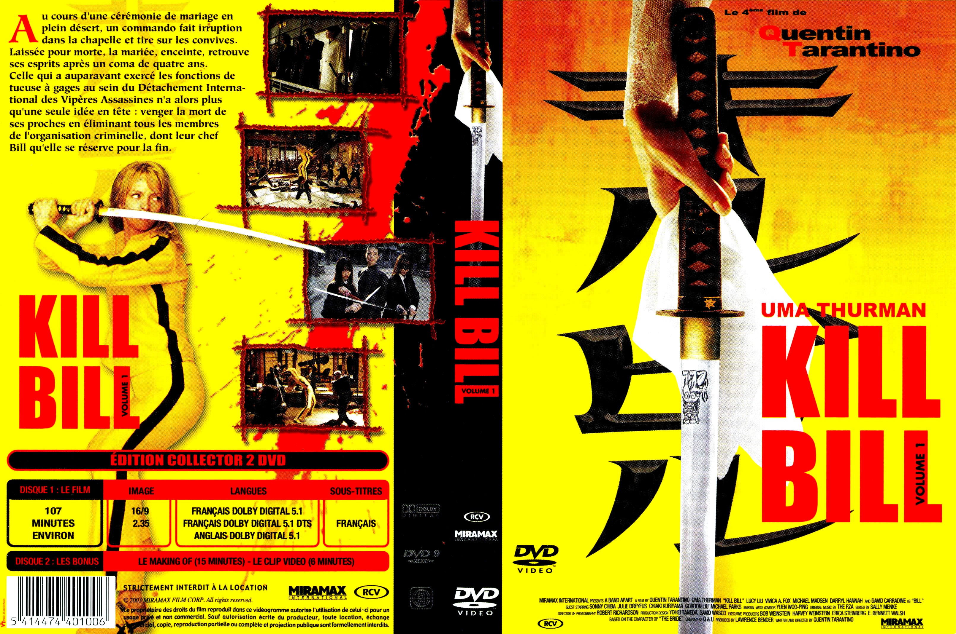 Jaquette DVD Kill bill vol 1 v2