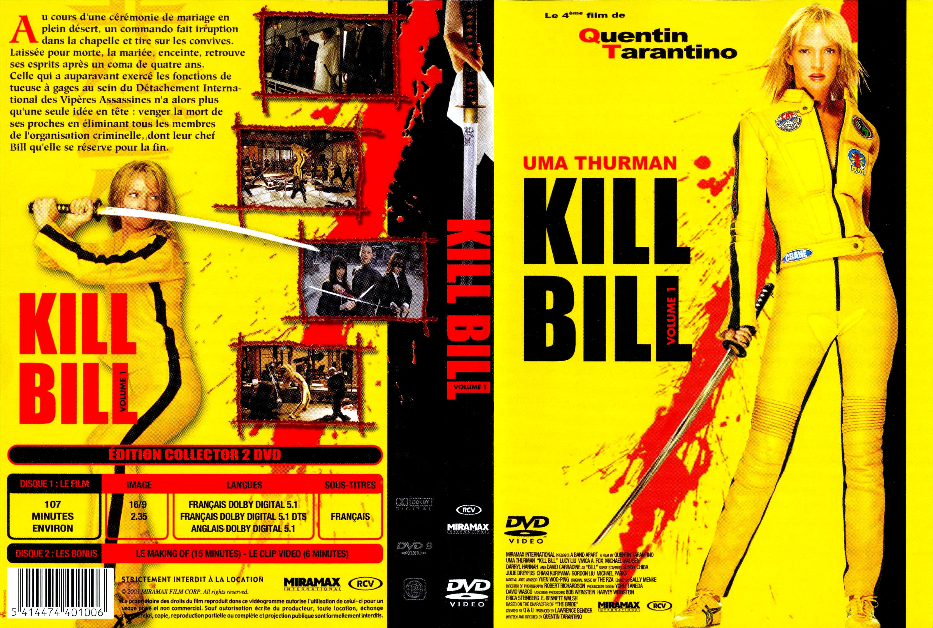 Jaquette DVD Kill bill vol 1 v3