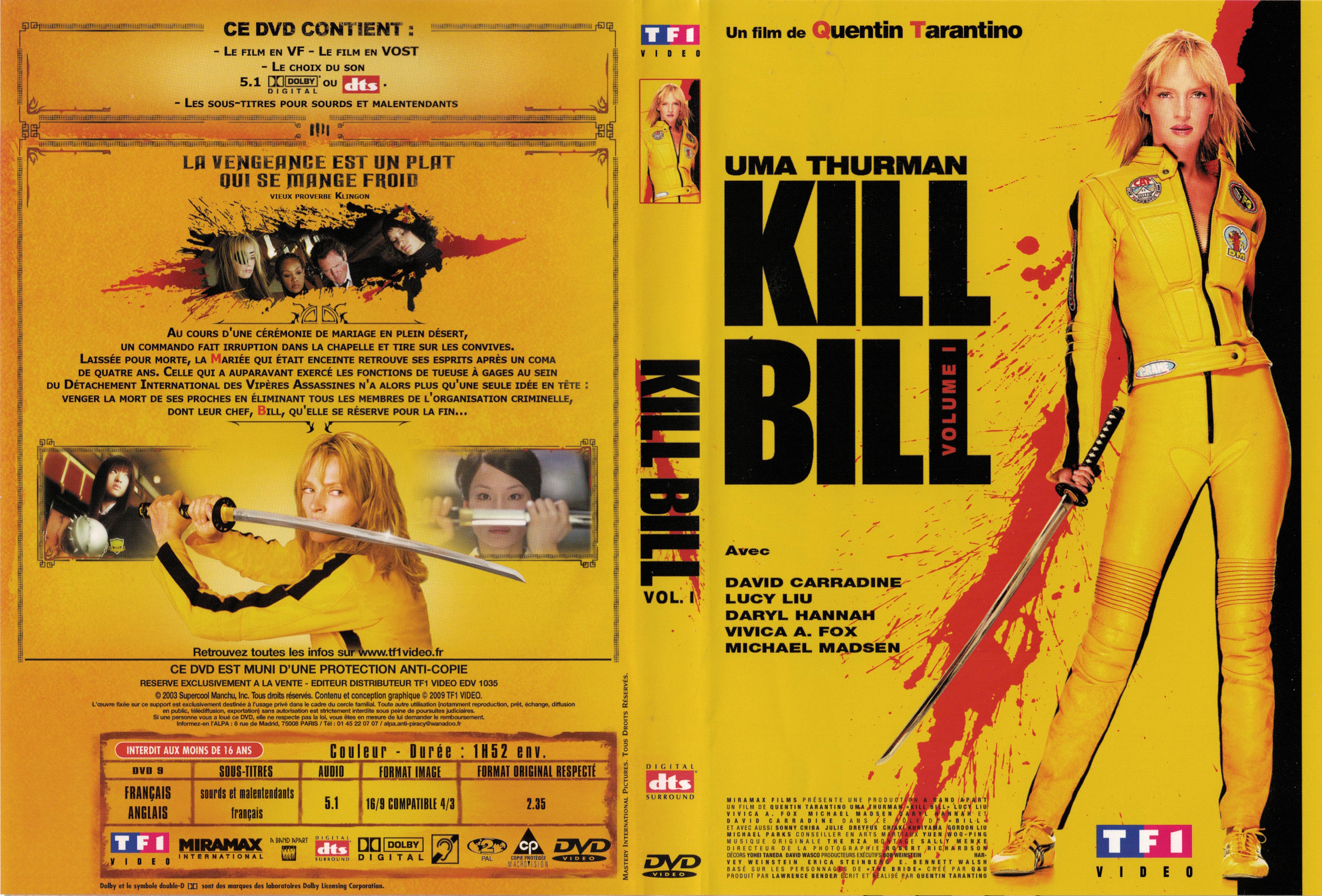 Jaquette DVD Kill bill vol 1 v5