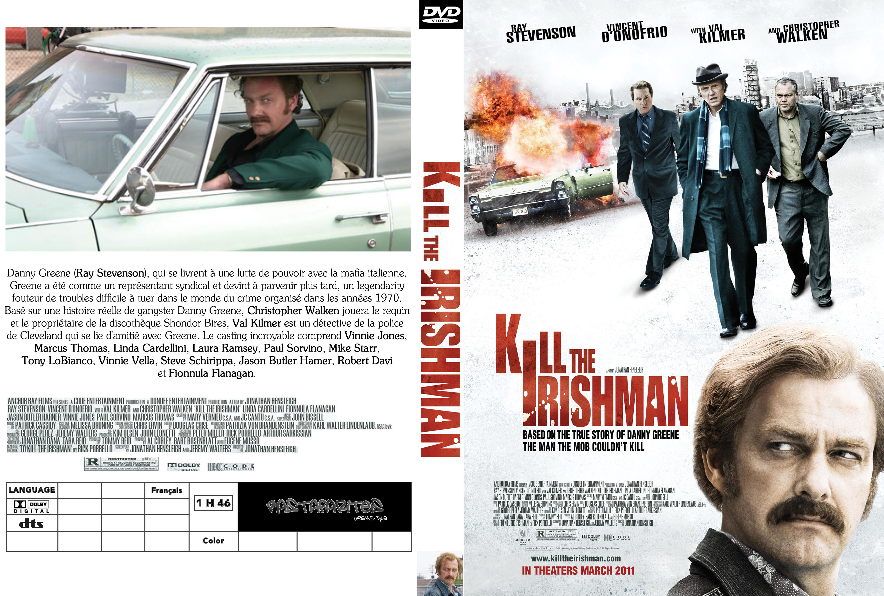 Jaquette DVD Kill the irishman custom