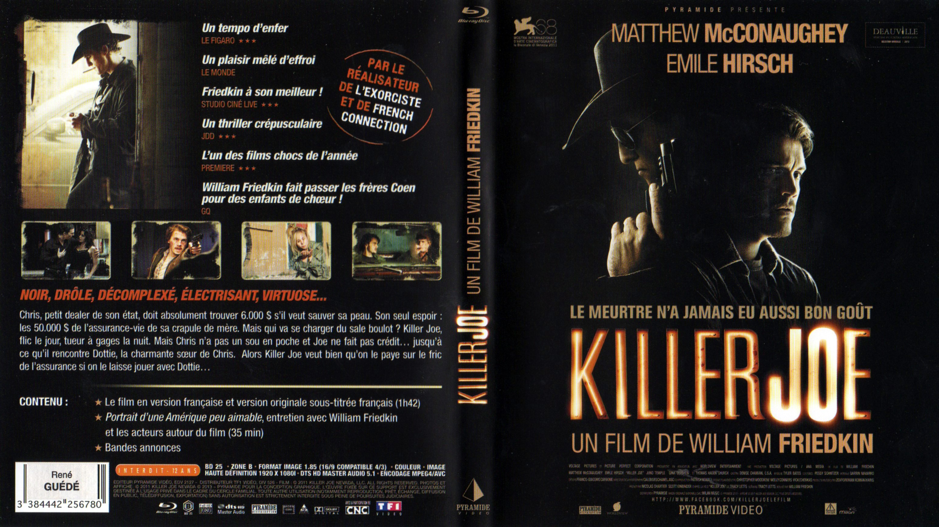Jaquette DVD Killer Joe (BLU-RAY)