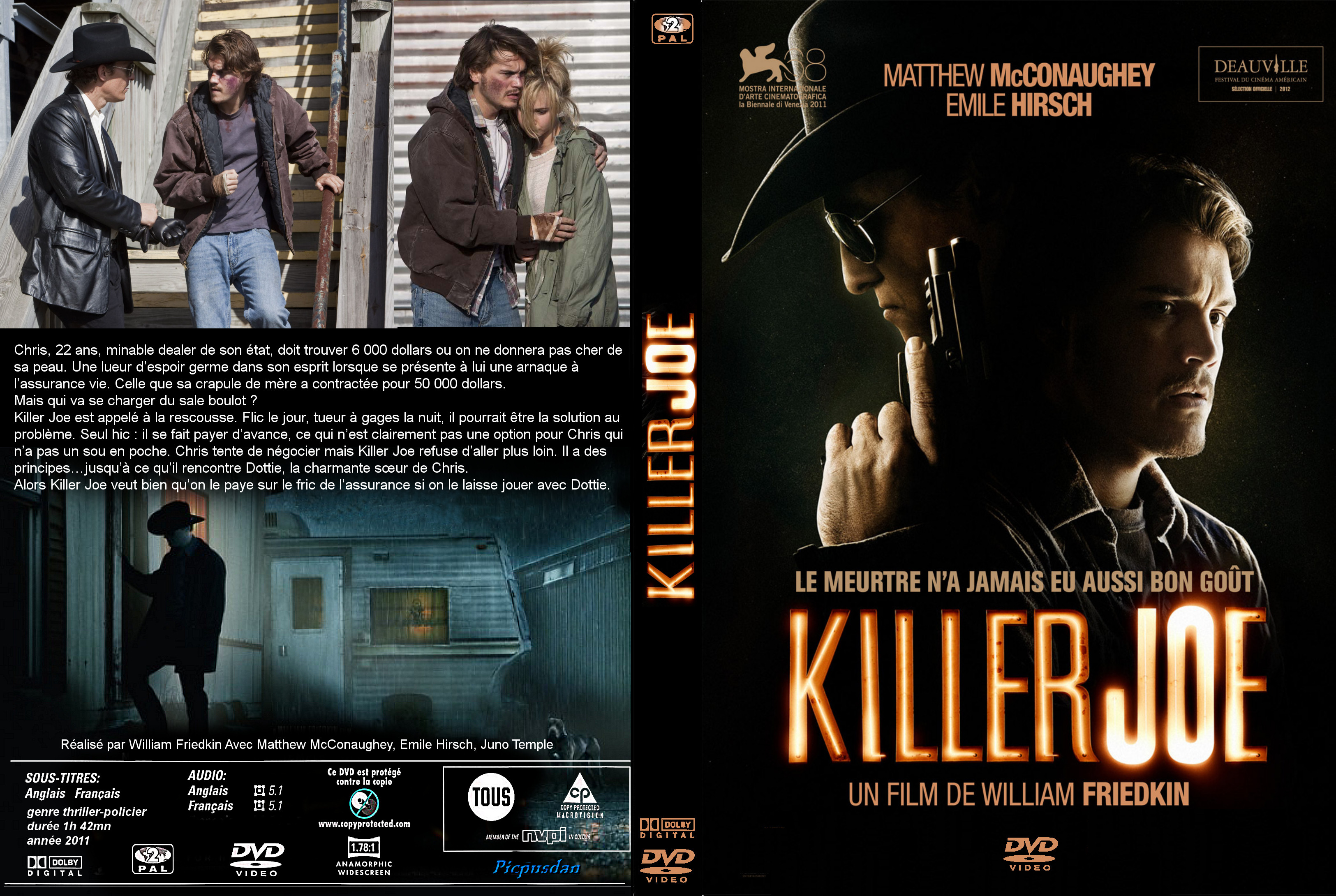 Jaquette DVD Killer Joe custom