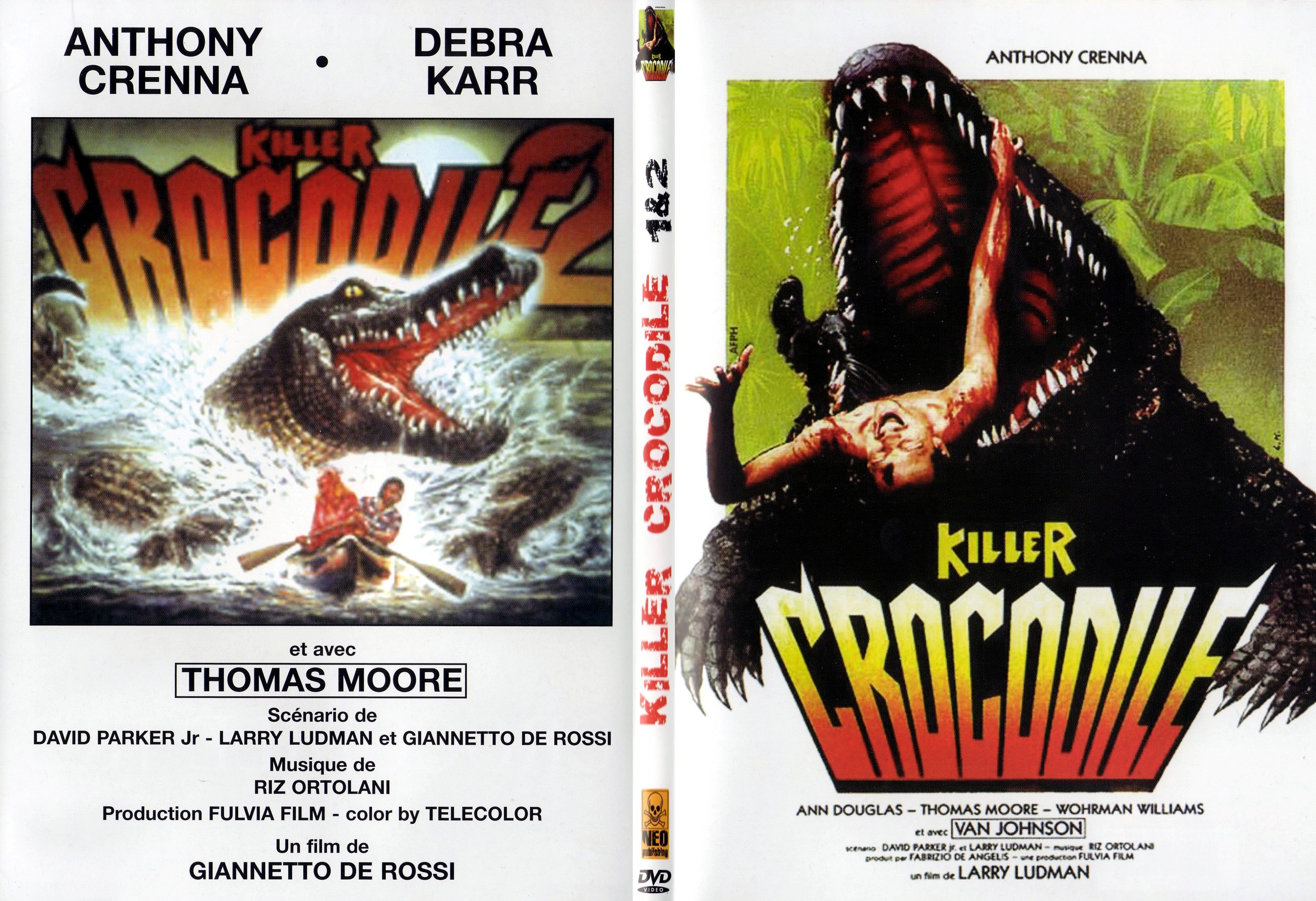 Jaquette DVD Killer crocodile 1 + 2 - SLIM
