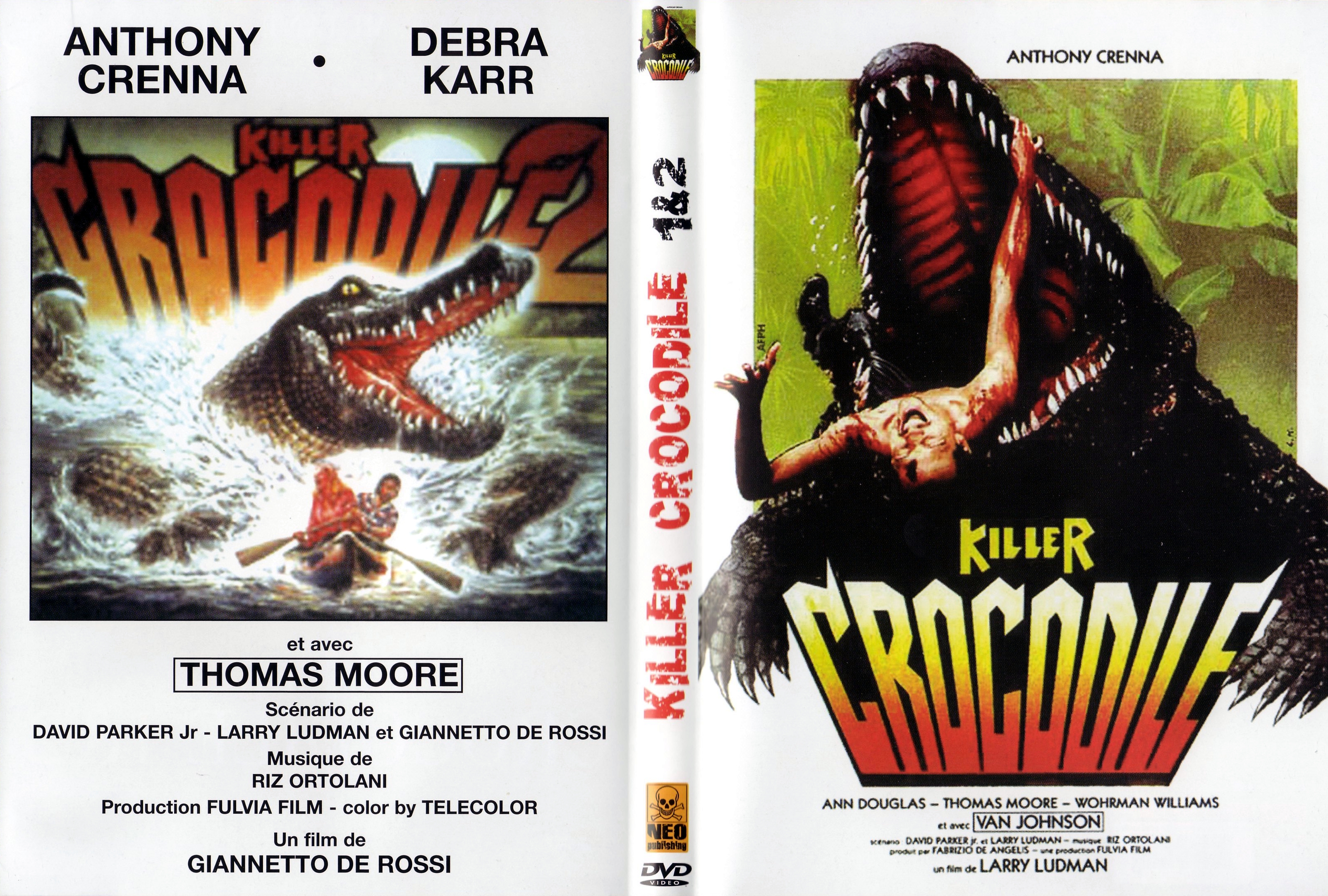 Jaquette DVD Killer crocodile 1 + 2 v2