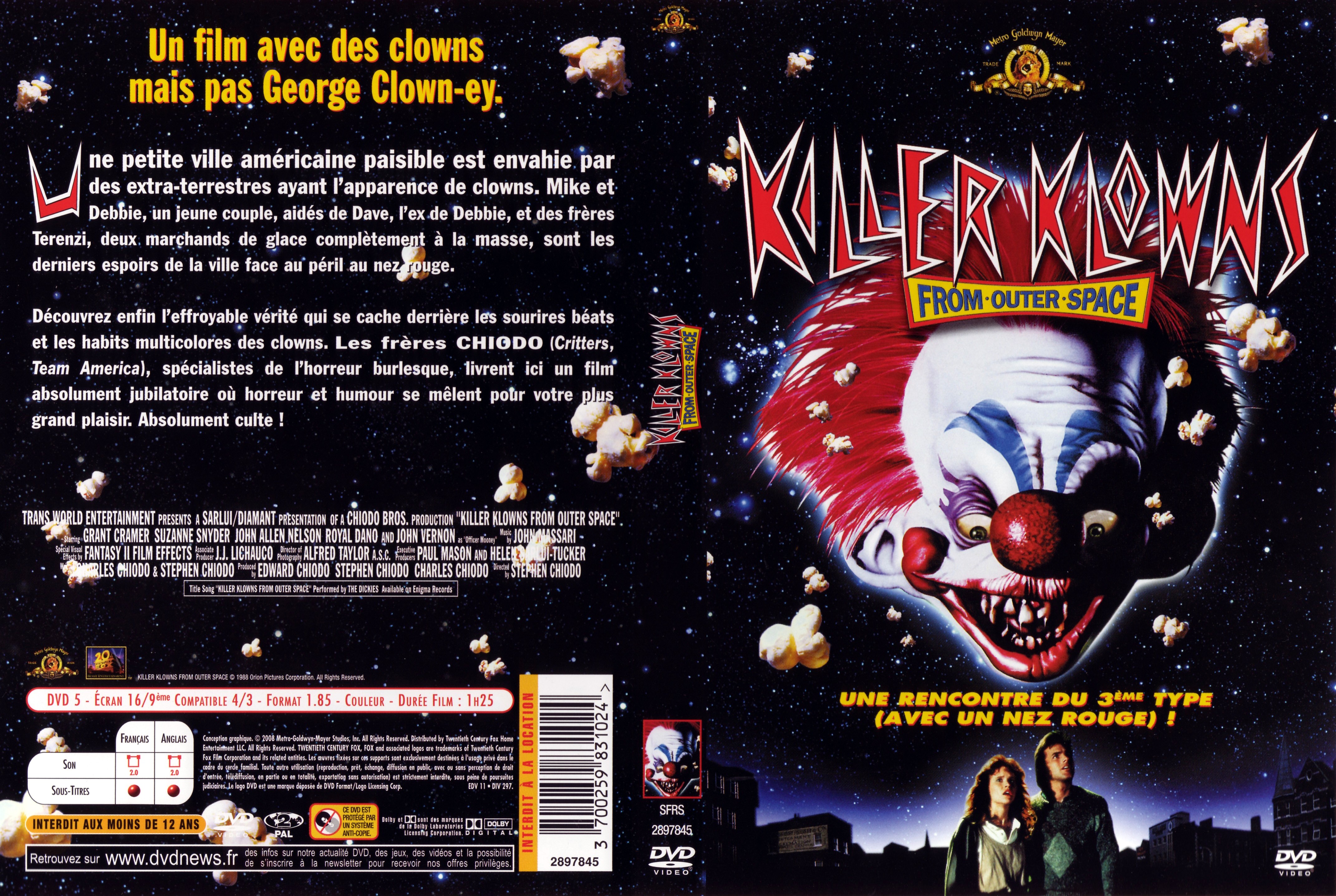 Jaquette DVD Killer klowns from outer space